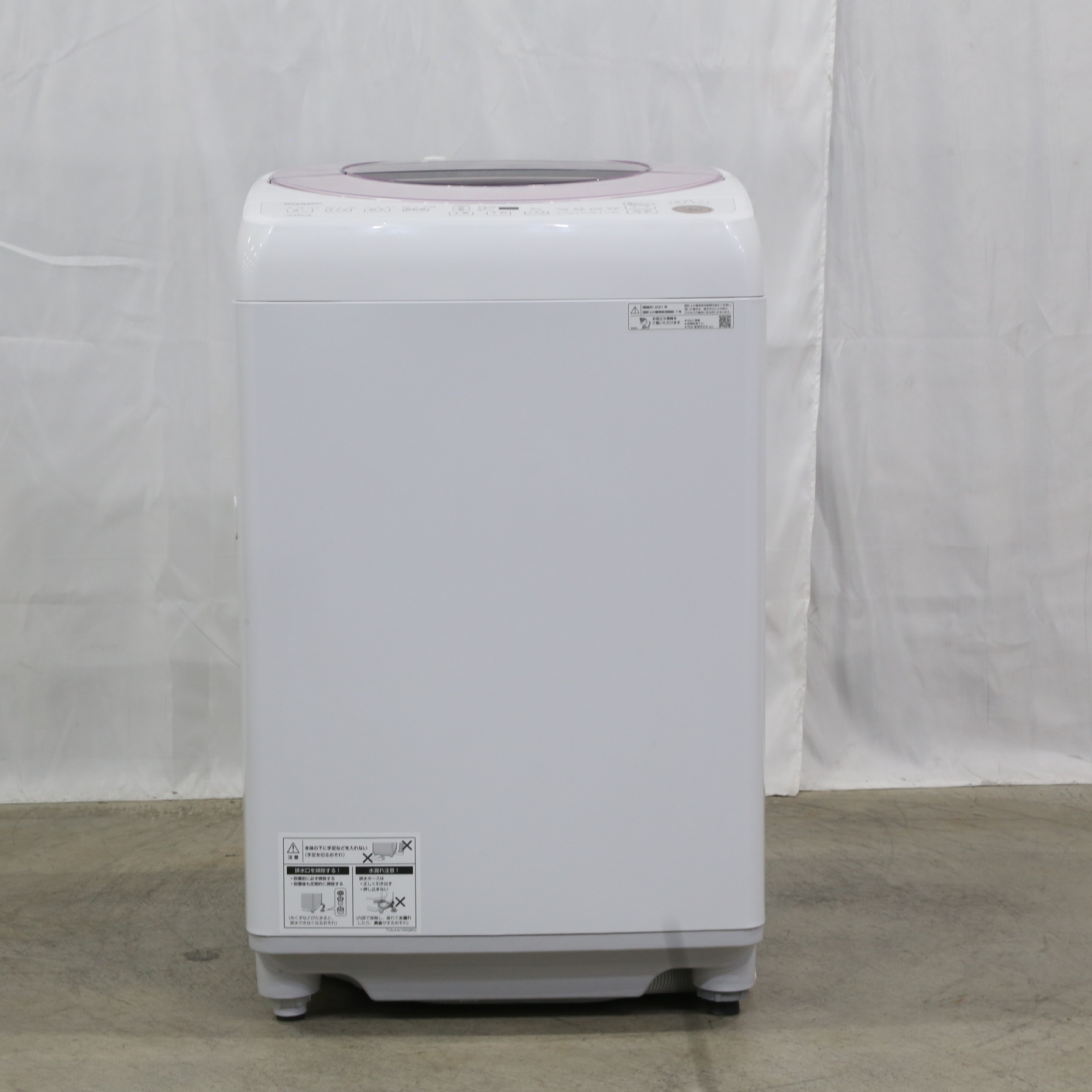 福岡市内配送設置無料　ES-GE6A-P 全自動洗濯機 ピンク系 [洗濯6.0kg /乾燥機能無 /上開き] ES-GE6A-P 全自動洗濯機 ピンク系 [洗濯6.0kg /乾燥機能無 /上開き
