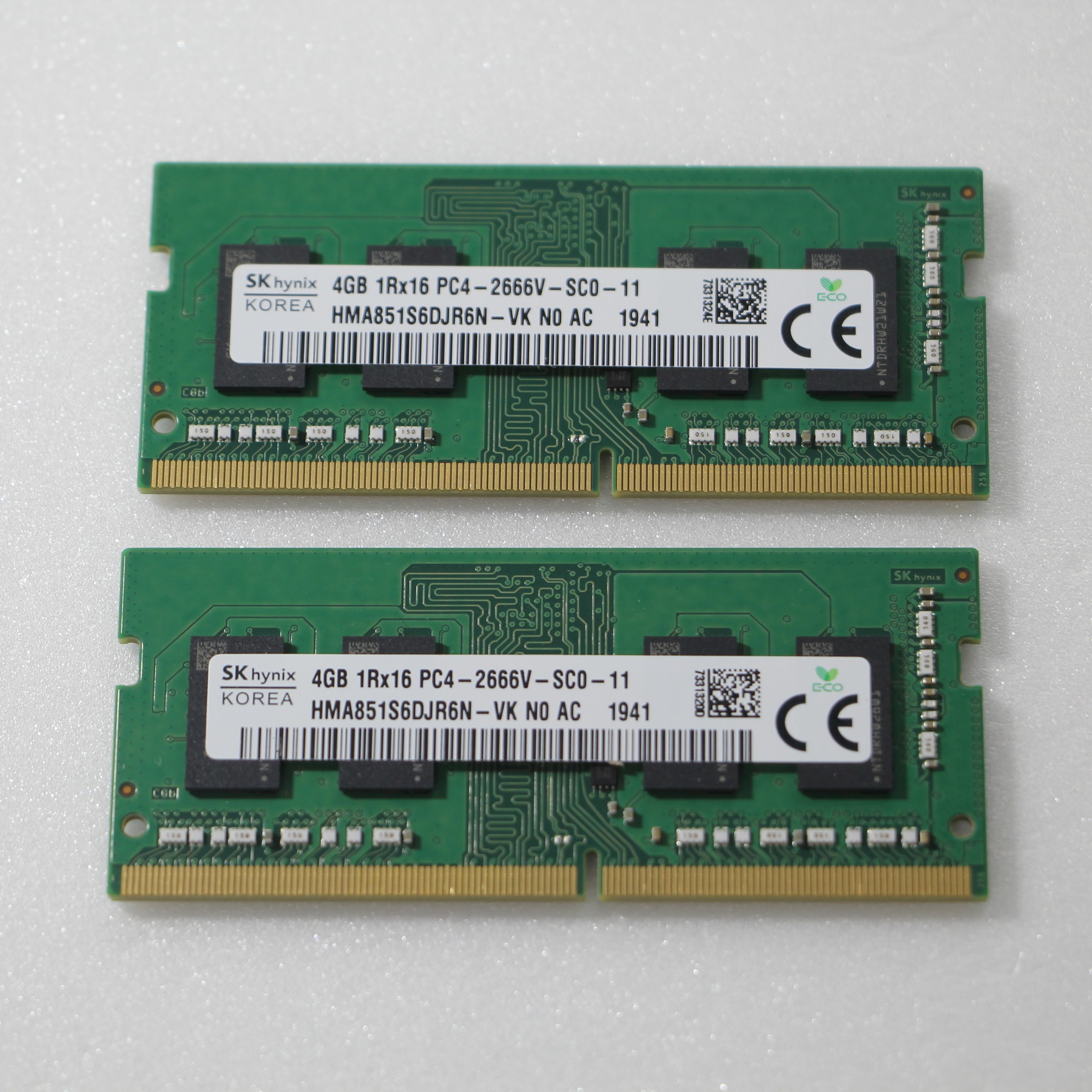 ★SK hynix PC4-21300(DDR4-2666V) 4GB×20枚