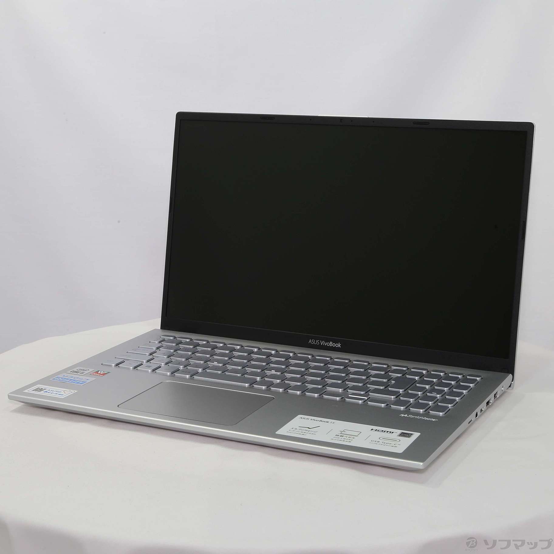 ノートPC VivoBook 15 X512JA X512JA-EJ245TS 中古】VivoBook 15 X512JA X512JA-EJ245TS トランスペアレントシルバー