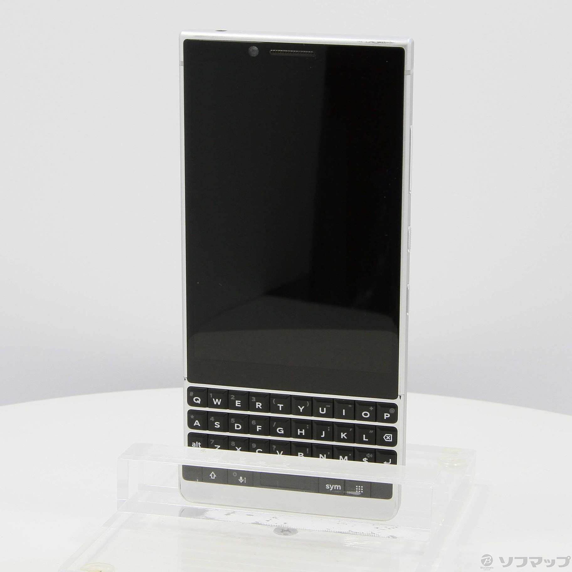 中古】BlackBerry KEY2 64GB シルバー BBF-100-8 SIMフリー ◇09/10(土