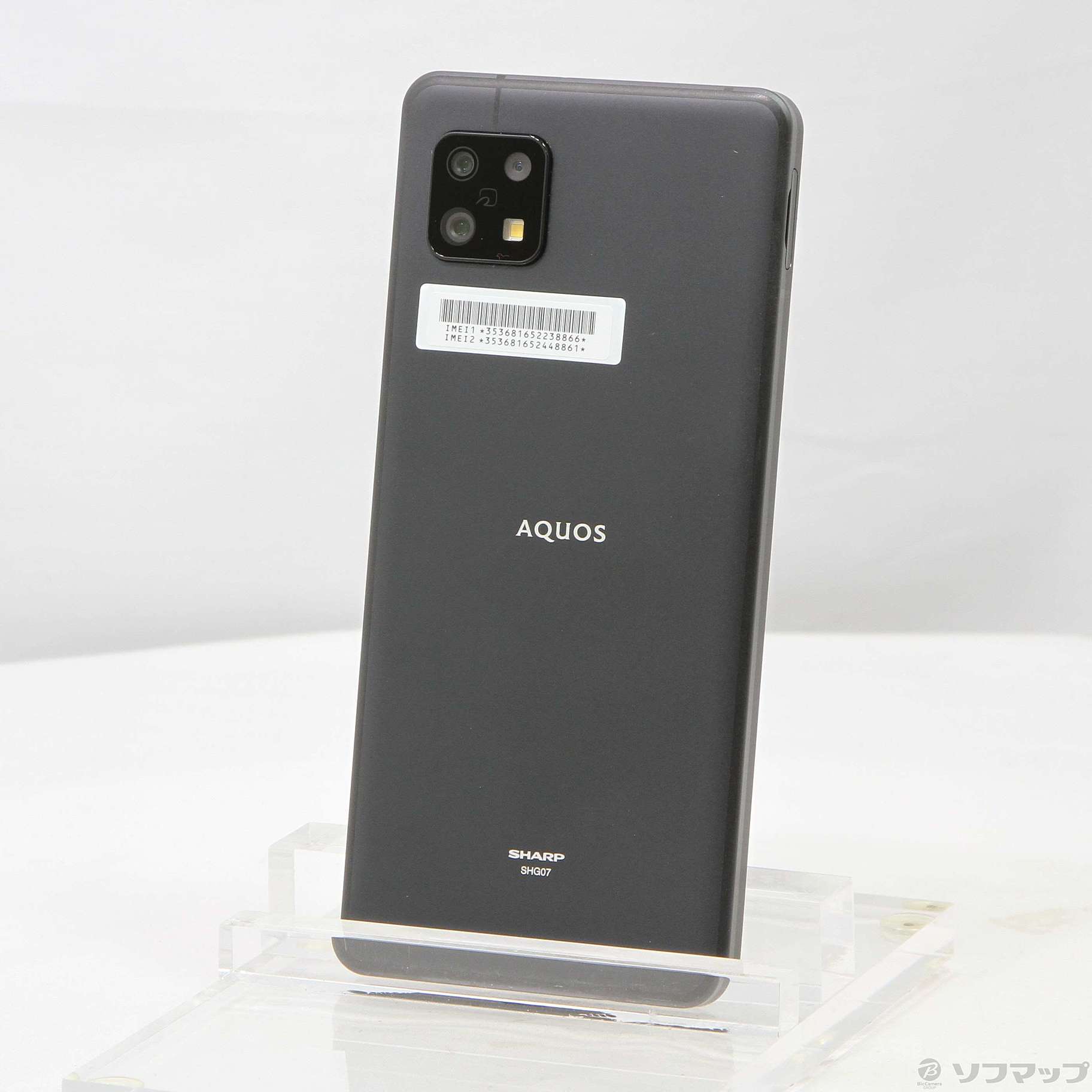 中古】セール対象品 AQUOS sense6s J:COM 64GB ブラック SHG07 SIM