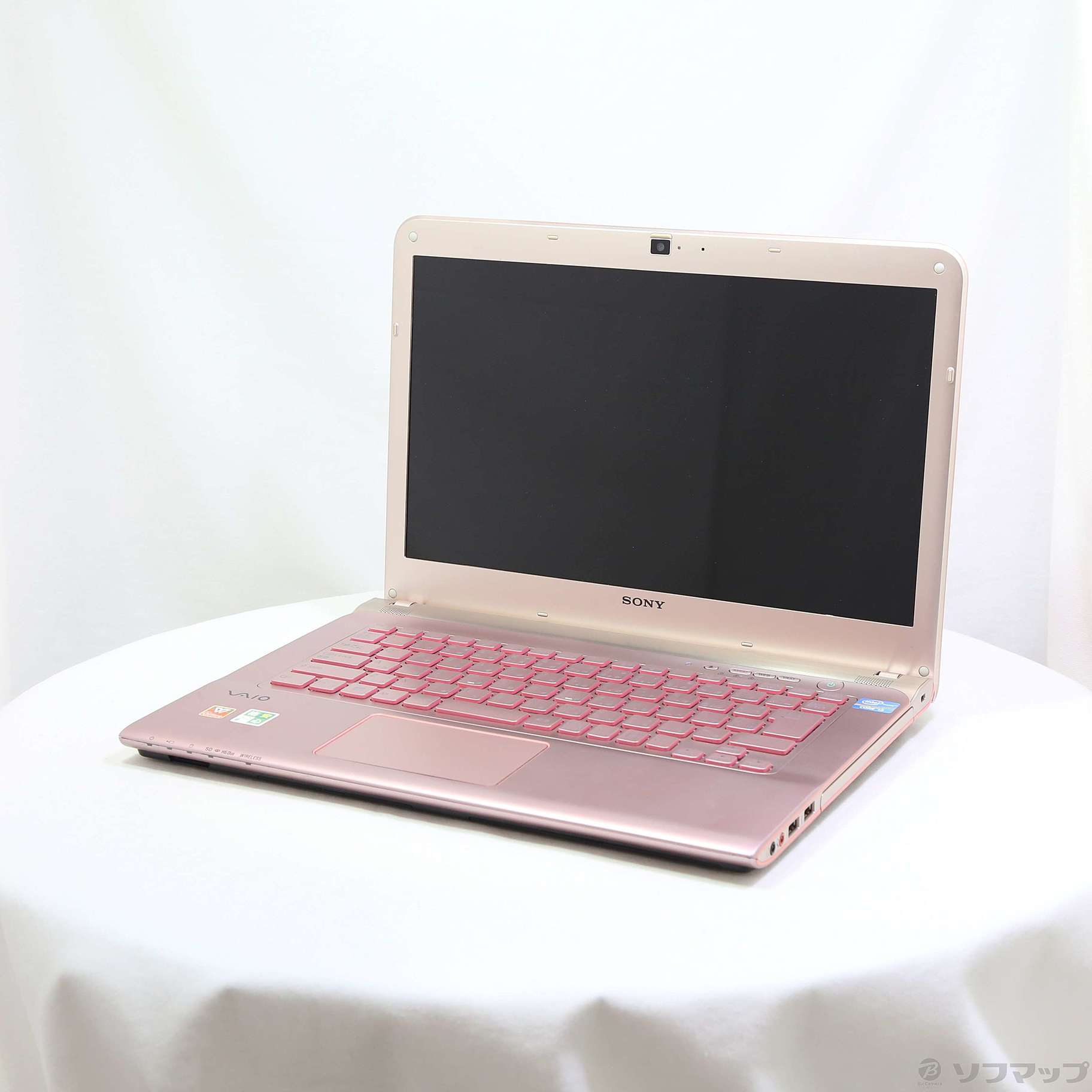 保証付 新品SSD Wi-Fi有 ノートパソコン SONY SVE14A38CJP ピンク 中古良品 第3世代 Core i3 8GB BD-R 無線 カメラ Windows11 Office 保証付 新品SSD Wi-Fi有 ノートパソコン SONY SVE14A38CJP ピンク 中古