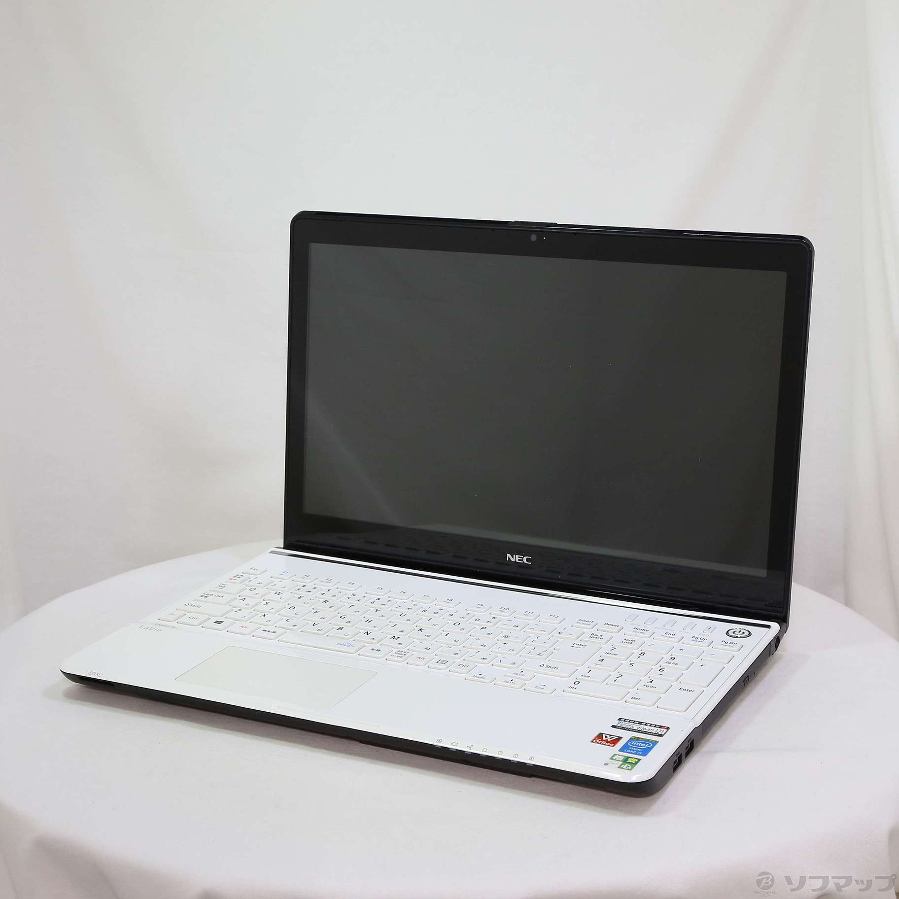 格安安心パソコン LaVie S PC-LS550RSW エクストラホワイト ※バッテリー完全消耗