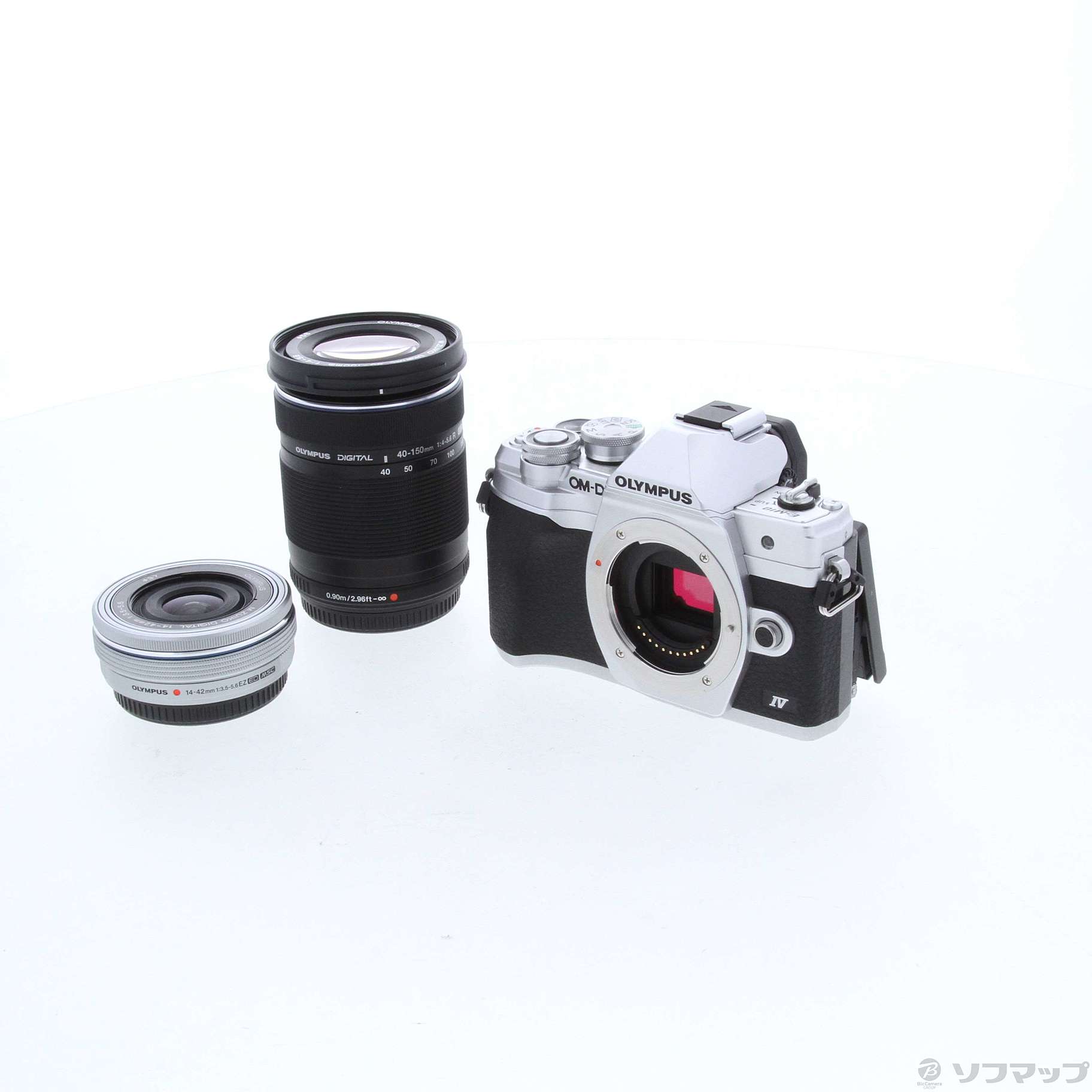 中古】OM-D E-M10 Mark IV EZダブルズームキット シルバー ◇08/27(土