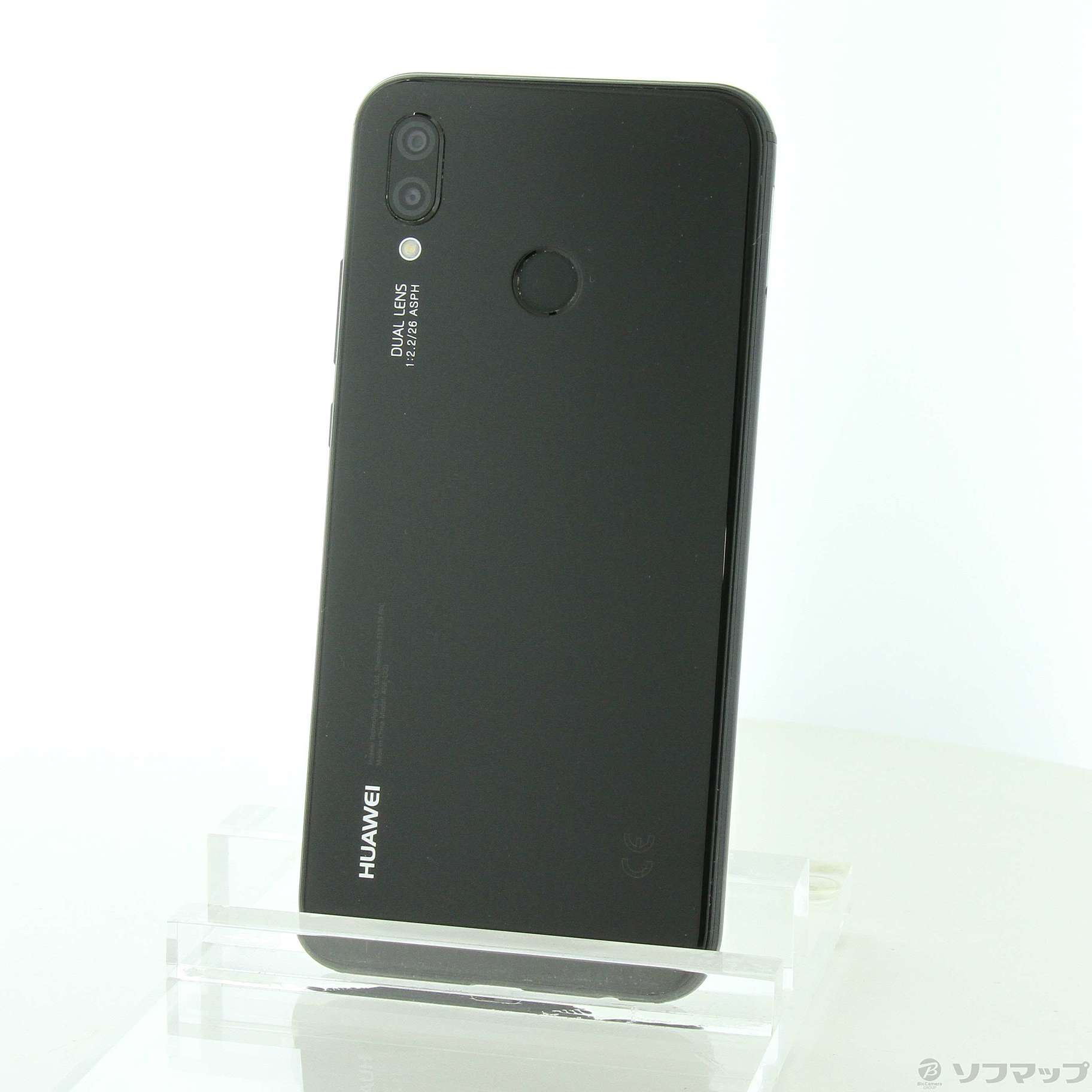 中古】HUAWEI P20 lite 32GB ミッドナイトブラック ANE-LX2J SIMフリー