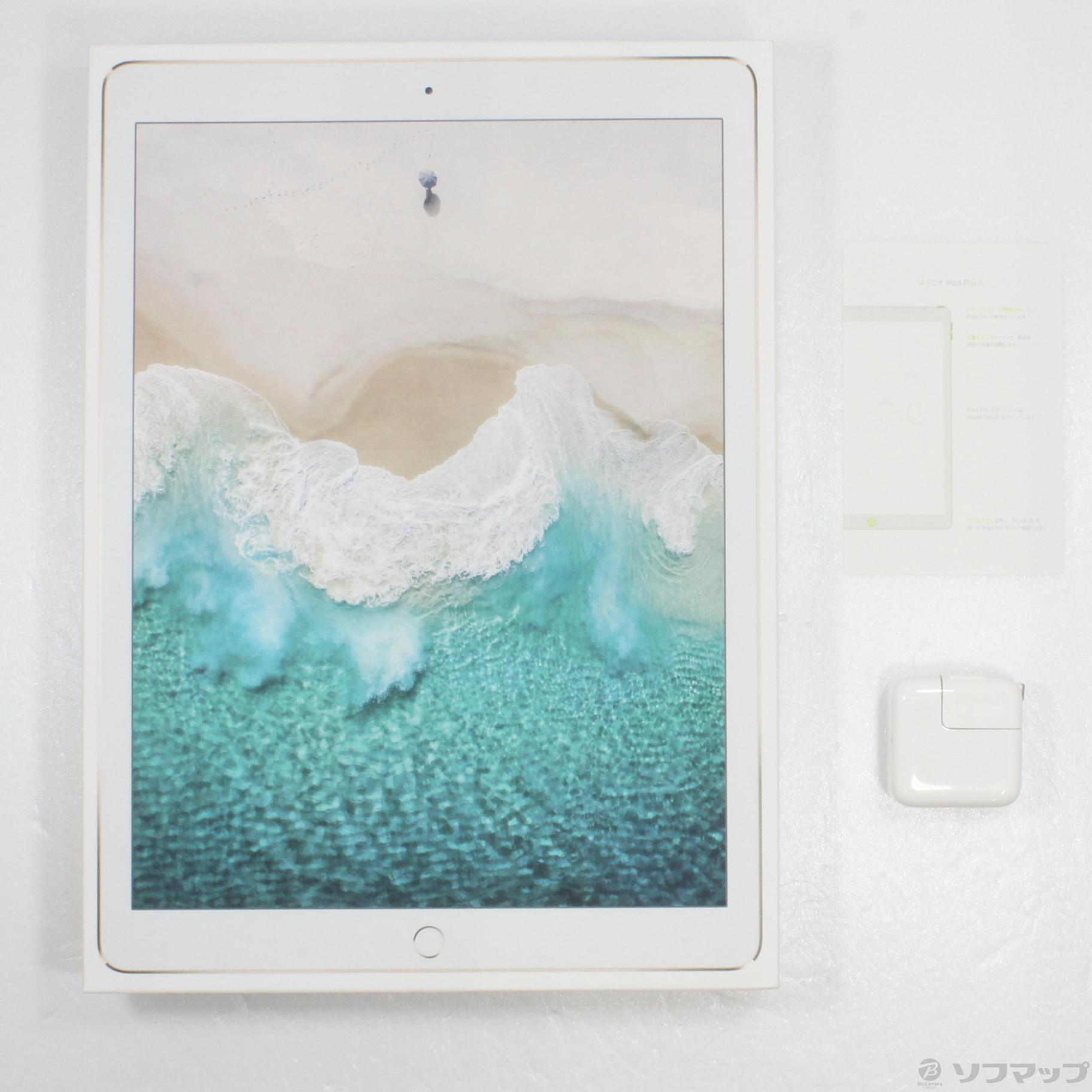 中古】iPad Pro 12.9インチ 第2世代 64GB ゴールド MQDD2J／A Wi-Fi