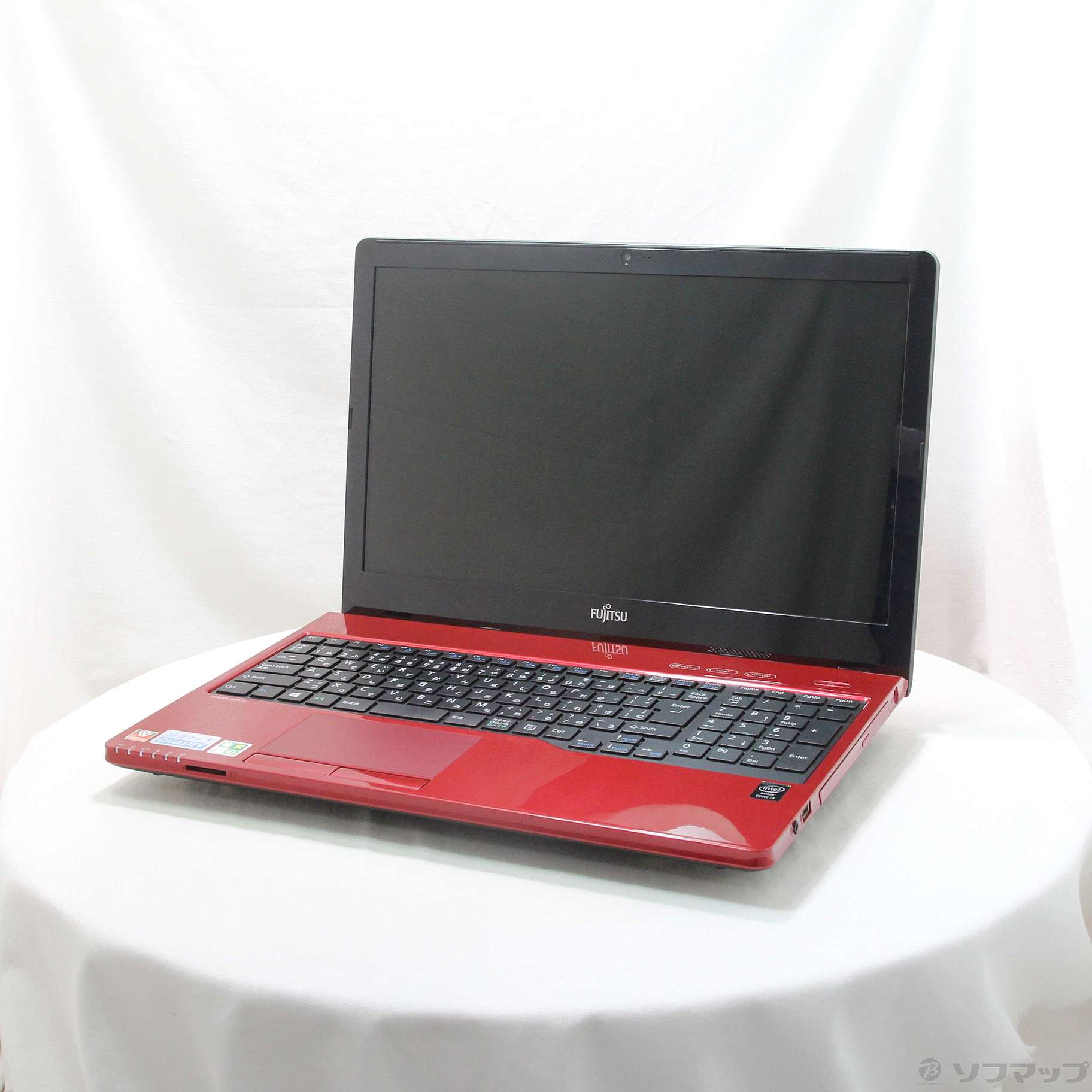安心の富士通ノートパソコン Windows10 ルビーレッド（安心の