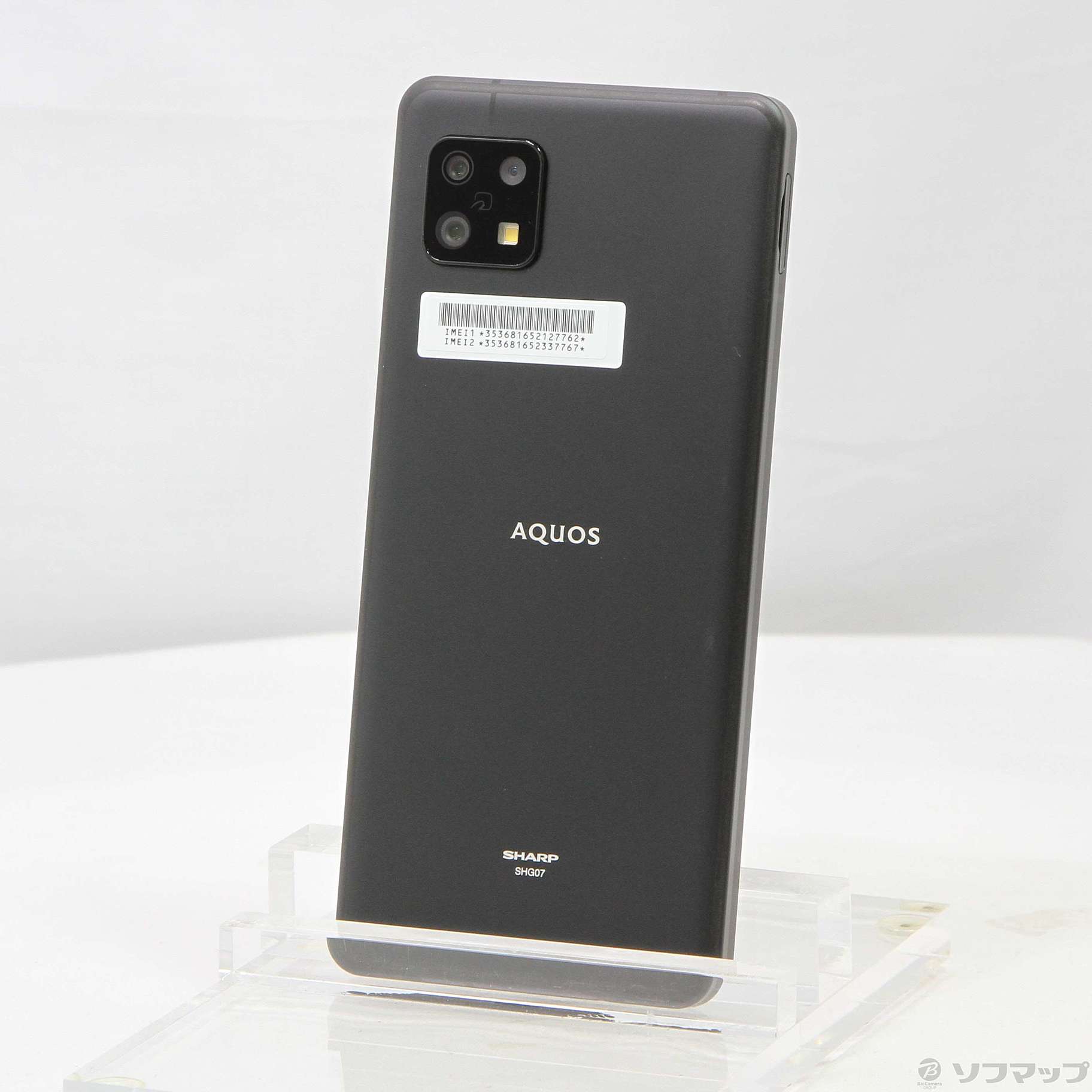 スマホAQUOS sense6s au版SIMフリー　黒　SHG07　64GB