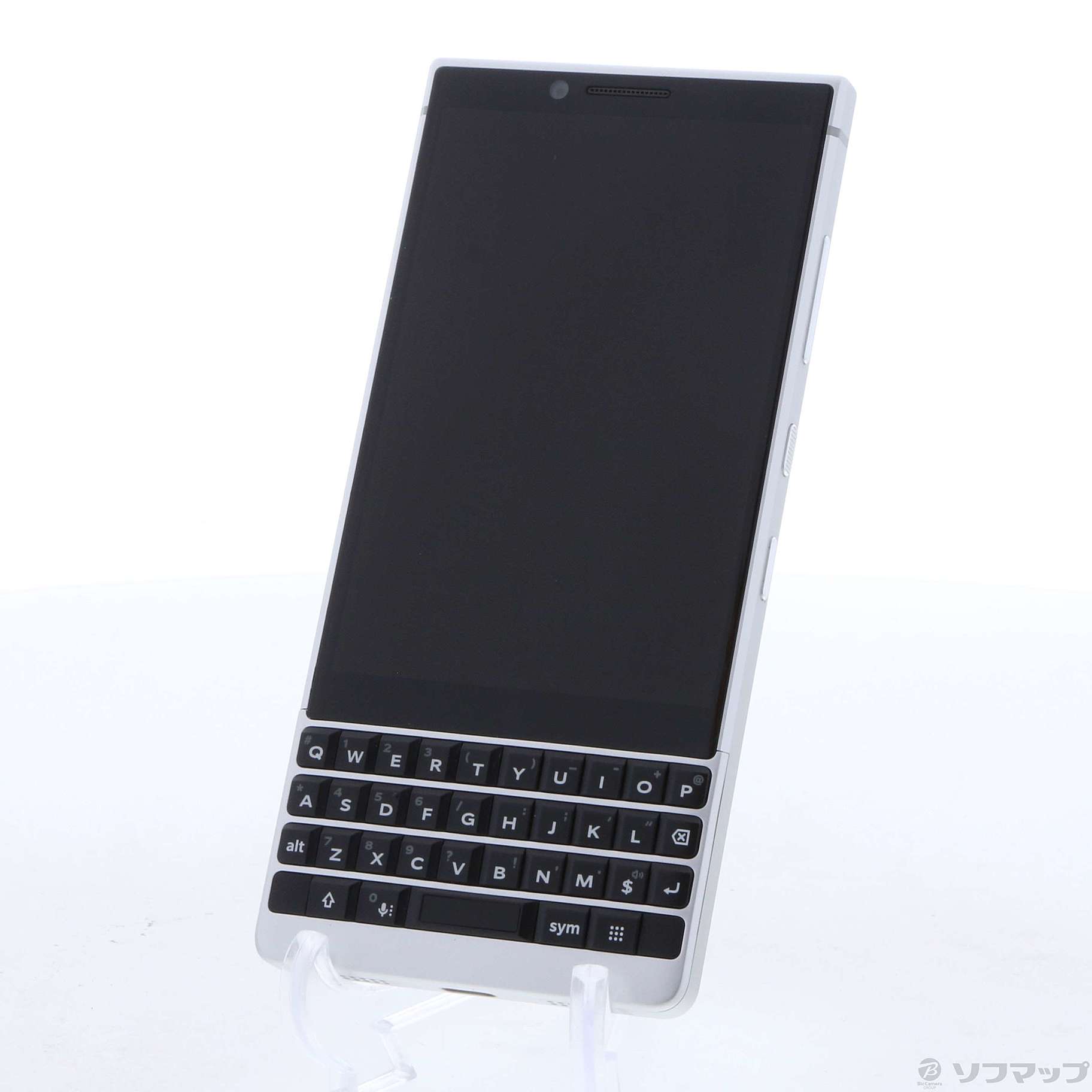 中古】BlackBerry KEY2 64GB シルバー BBF-100-8 SIMフリー