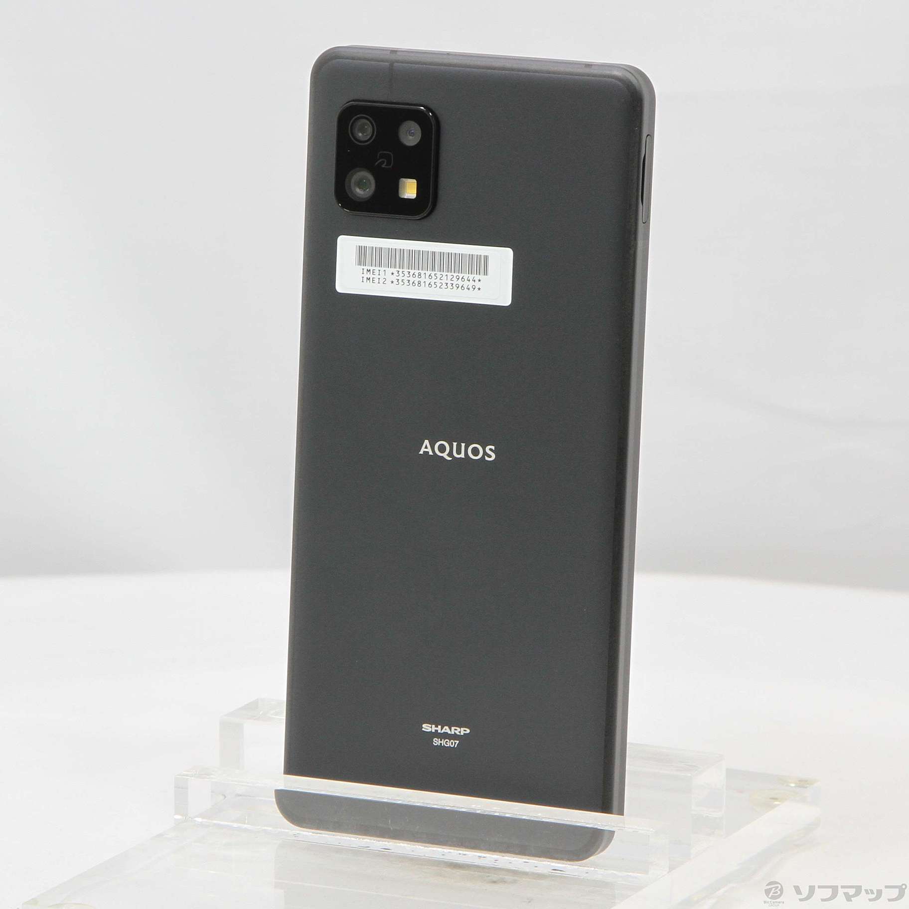 中古】AQUOS sense6s 64GB ブラック AUAQSE6S auロック解除SIMフリー