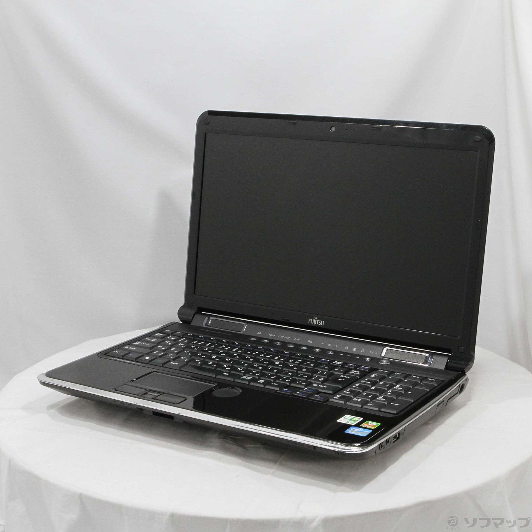 格安安心パソコン LIFEBOOK AH77／C FMVA77CB ビターブラック