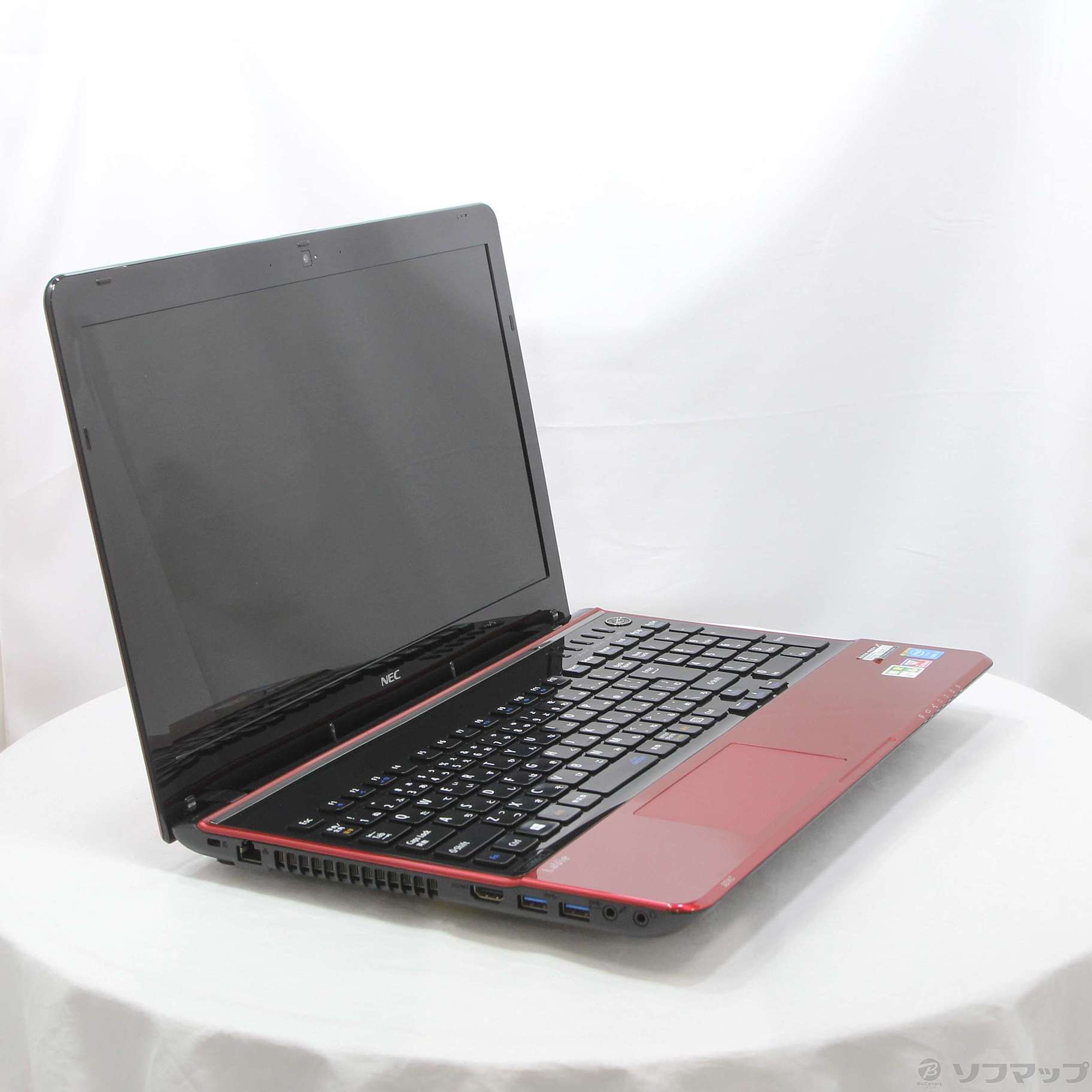 中古】格安安心パソコン LaVie S PC-LS350TSR ルミナスレッド