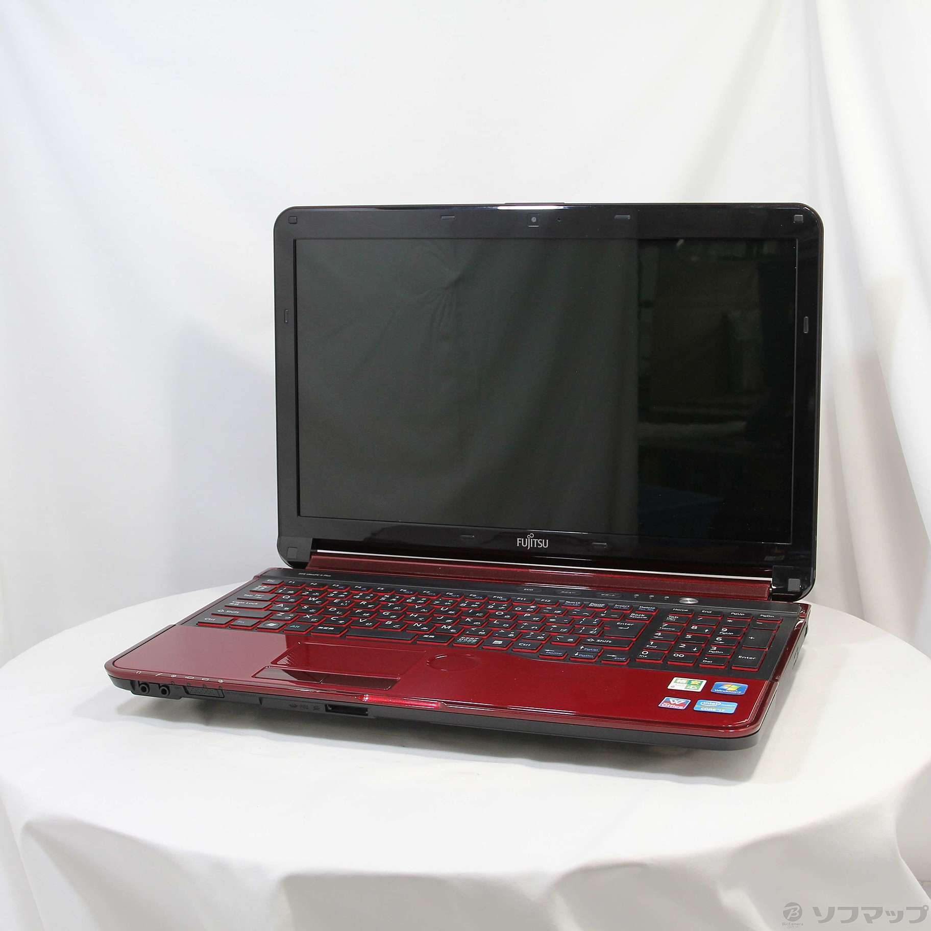 中古】格安安心パソコン LIFEBOOK AH56／G FMVA56GRC ガーネットレッド ※バッテリー完全消耗 [2133042202991] -  法人専用リコレ！|ソフマップの法人専用中古通販サイト