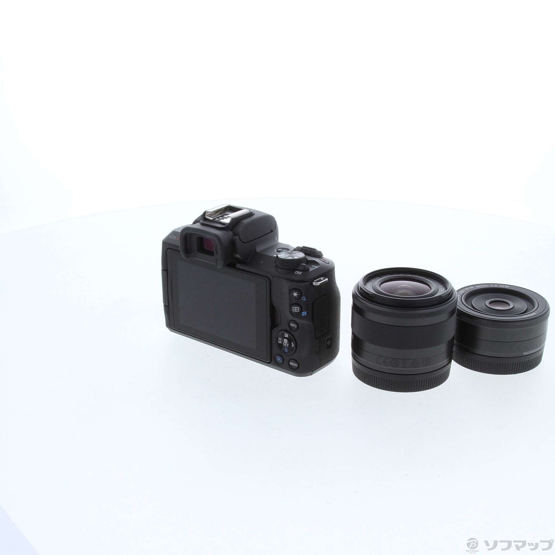 中古】EOS Kiss M2 ダブルレンズキット ブラック [2133042214802