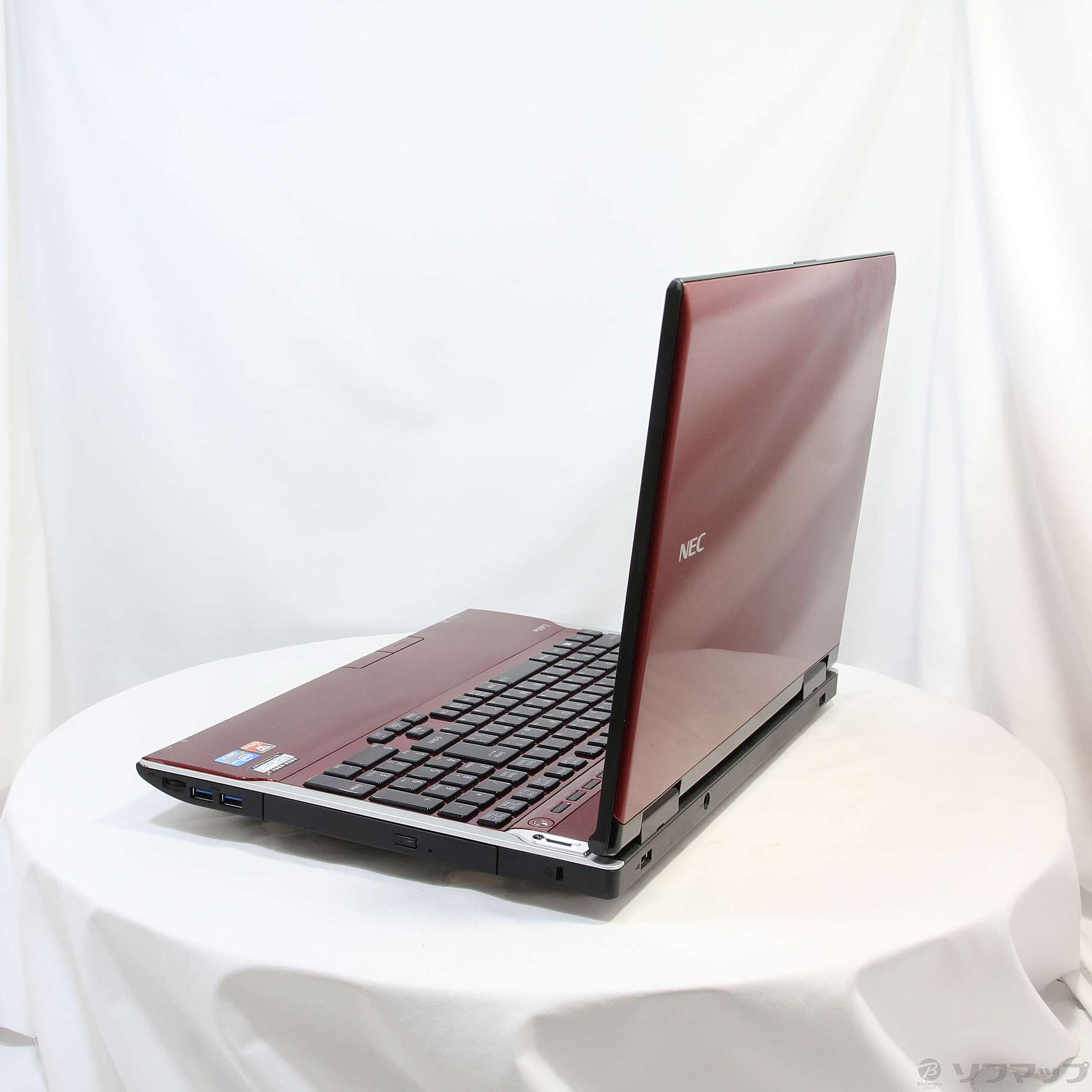 中古】格安安心パソコン LaVie L PC-LL750LS6R レッド ※バッテリー完全