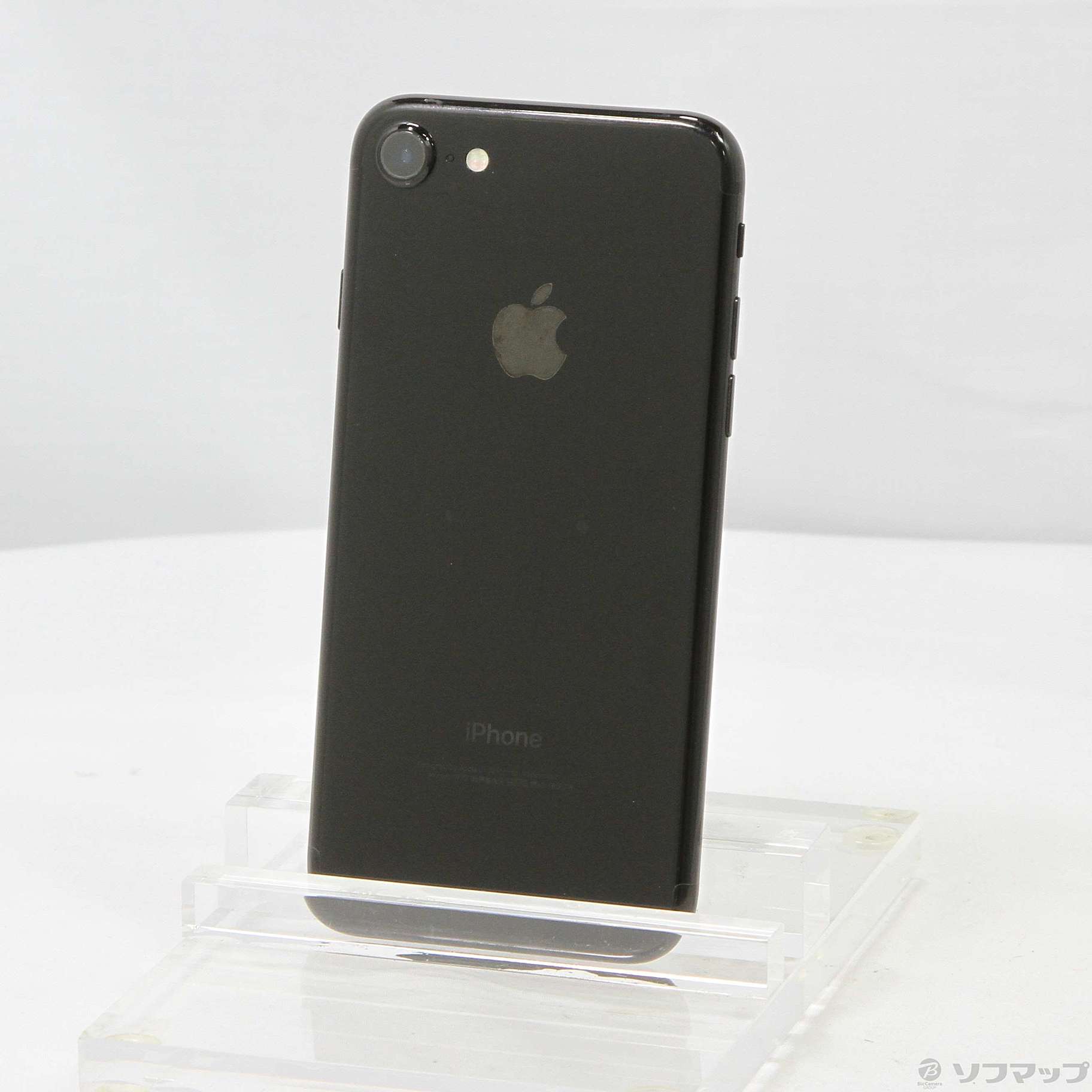 中古】iPhone7 128GB ジェットブラック MNCP2J／A SIMフリー