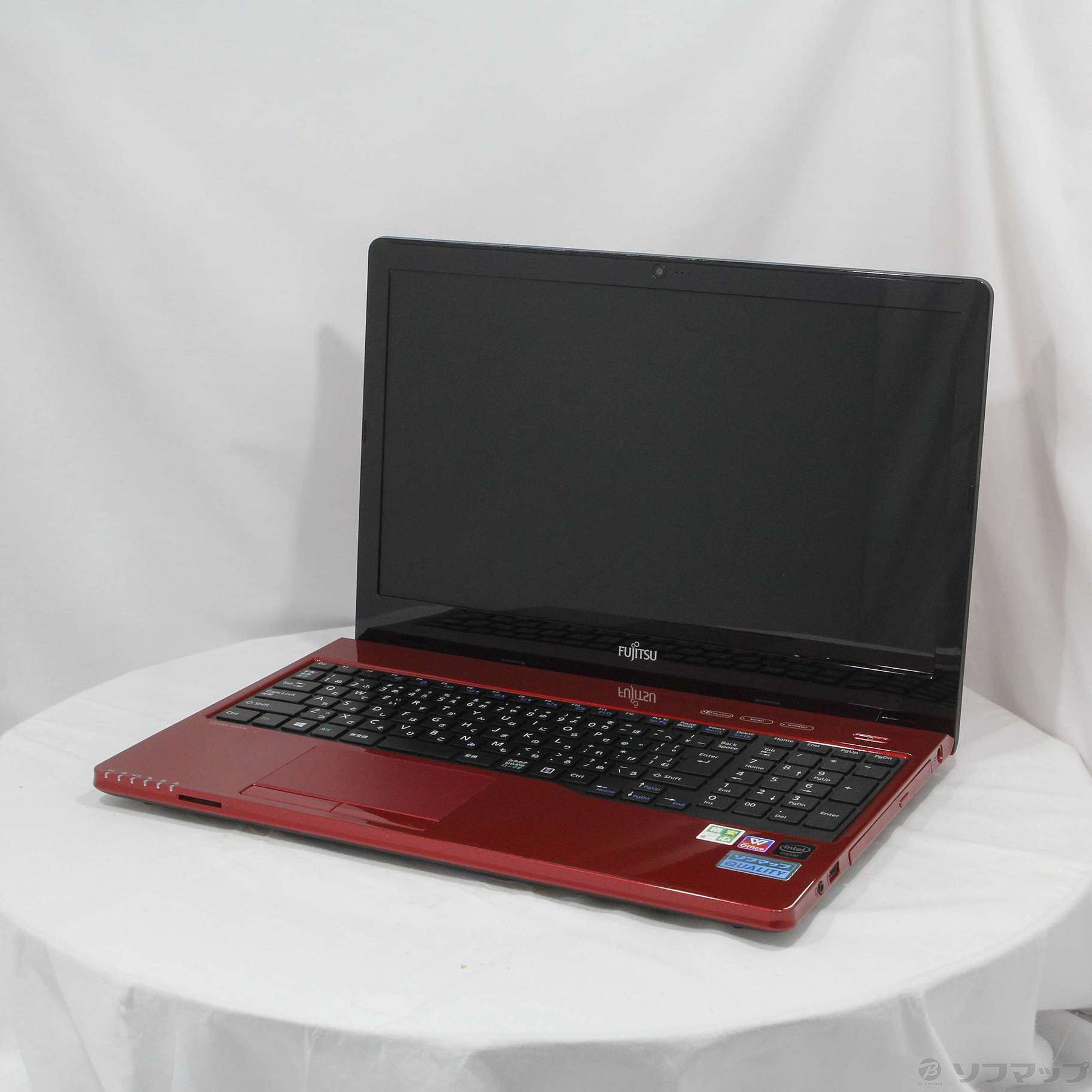 中古】格安安心パソコン LIFEBOOK AH42／W FMVA42WR ルビーレッド