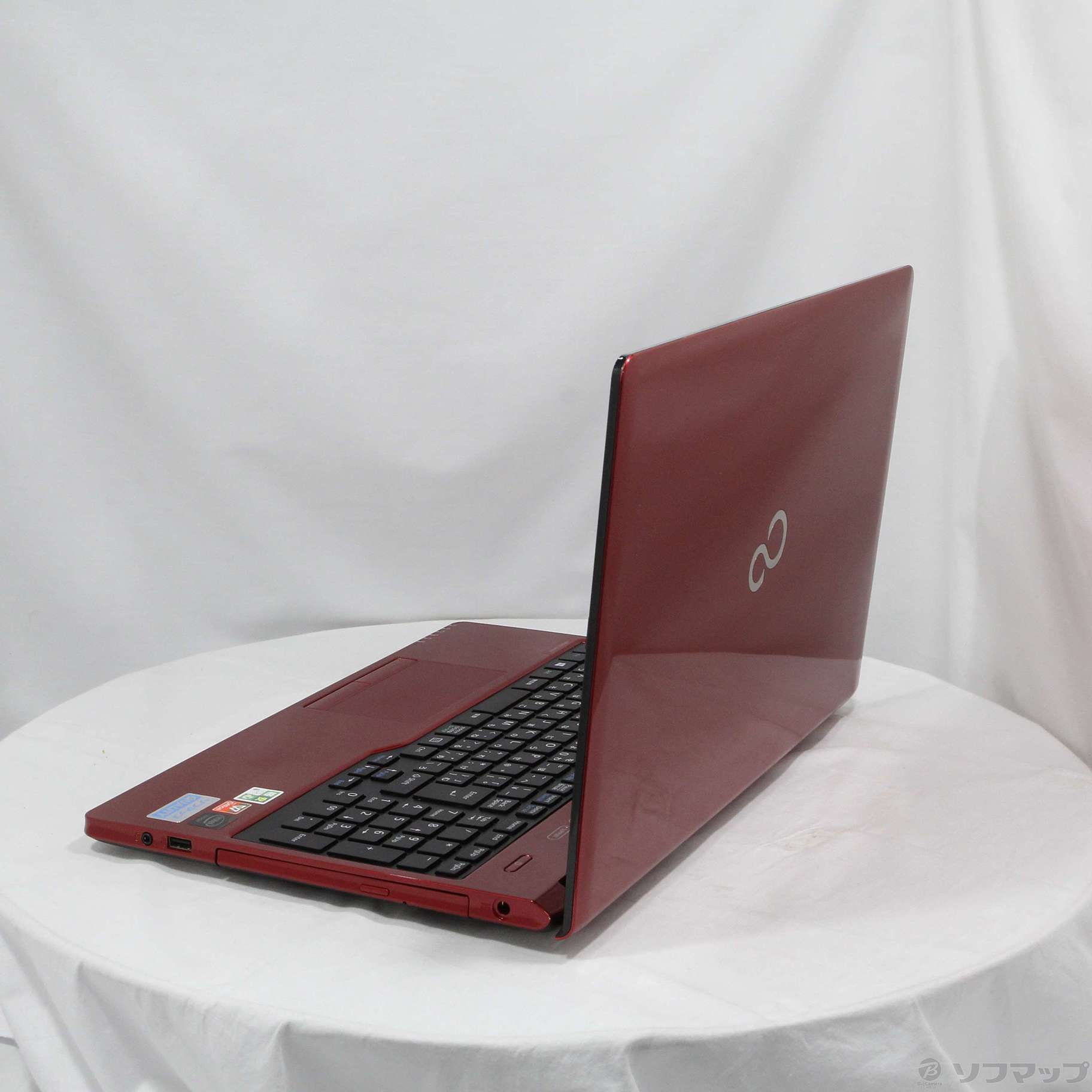 中古】格安安心パソコン LIFEBOOK AH42／W FMVA42WR ルビーレッド