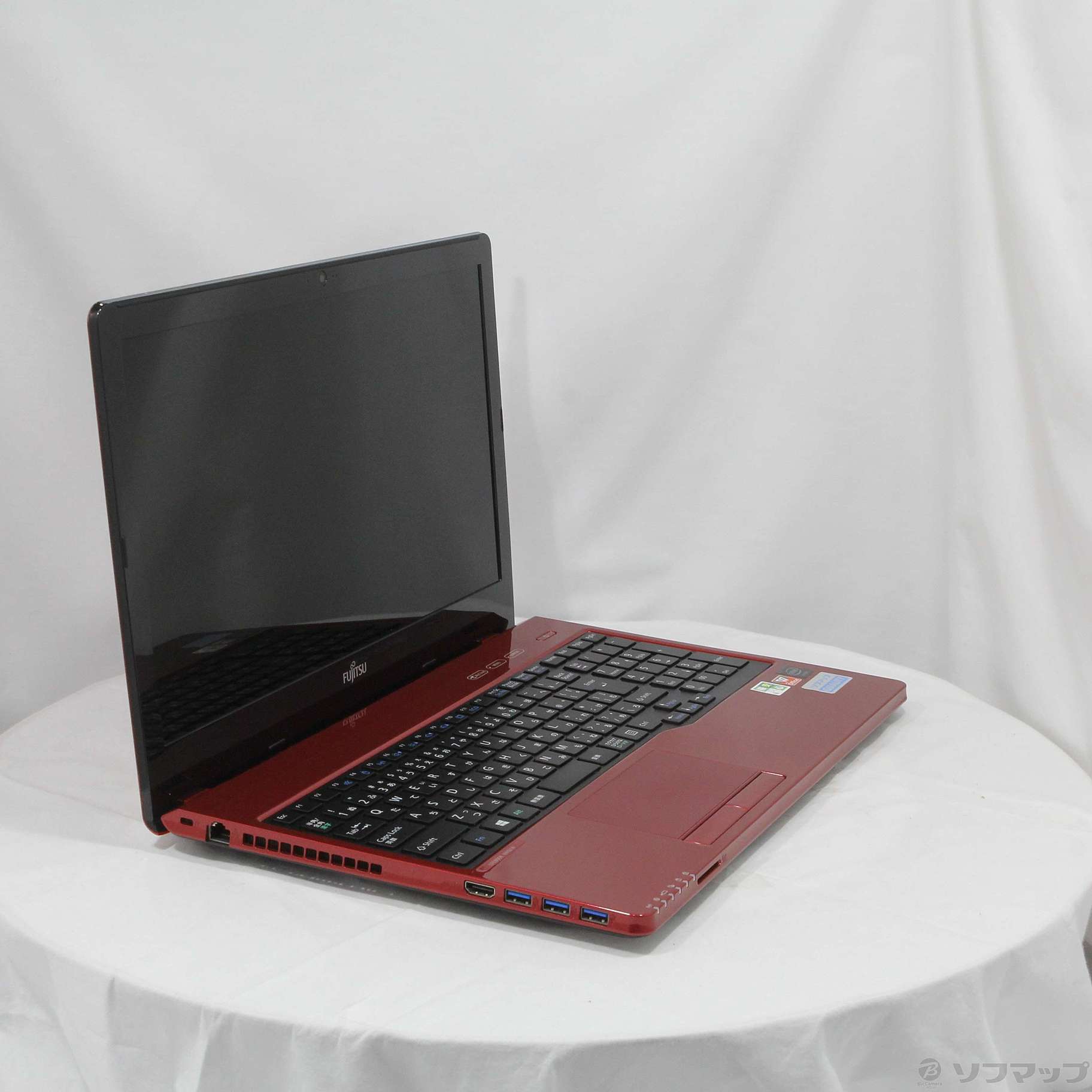 中古】格安安心パソコン LIFEBOOK AH42／W FMVA42WR ルビーレッド