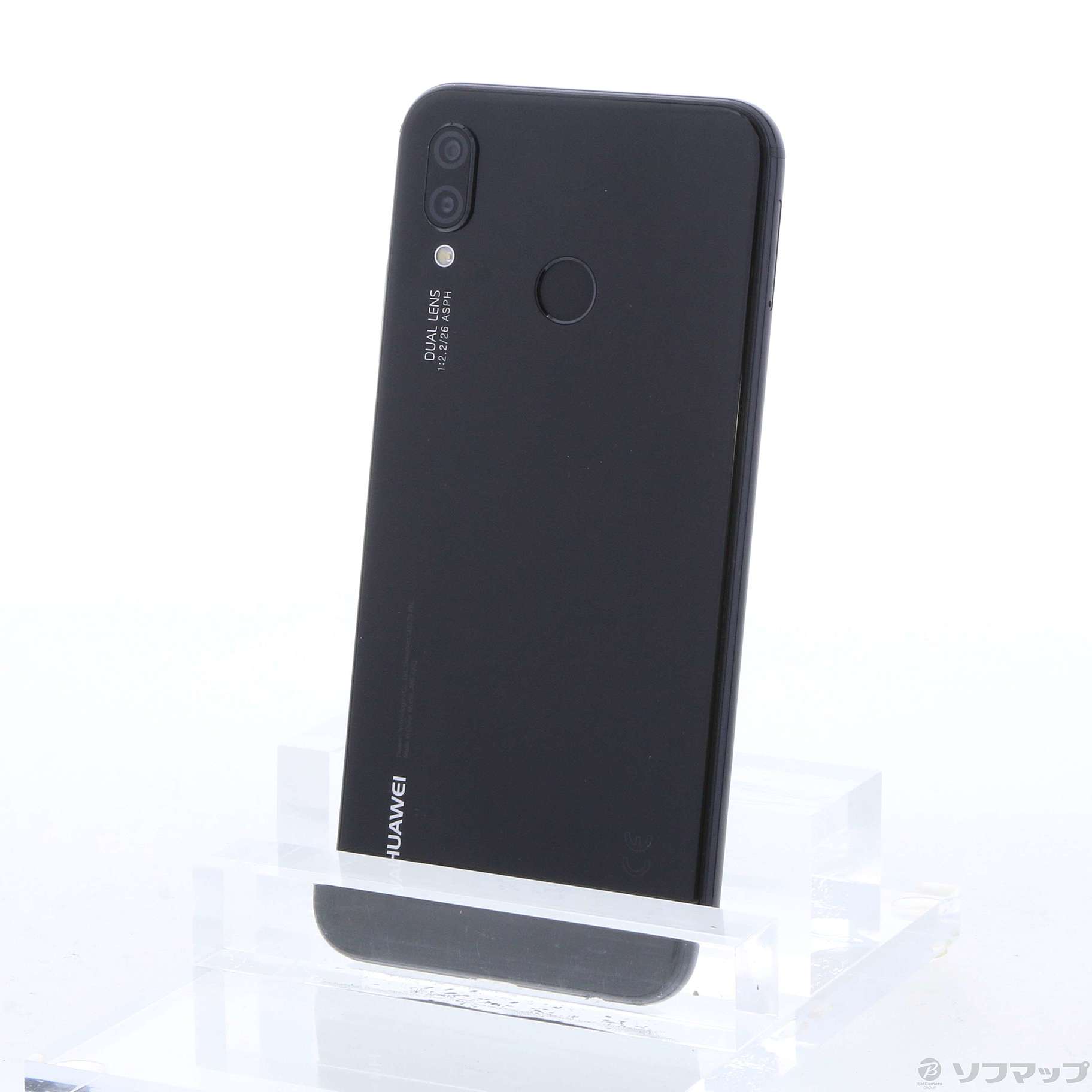 中古】HUAWEI P20 lite 32GB ミッドナイトブラック ANE-LX2J SIMフリー