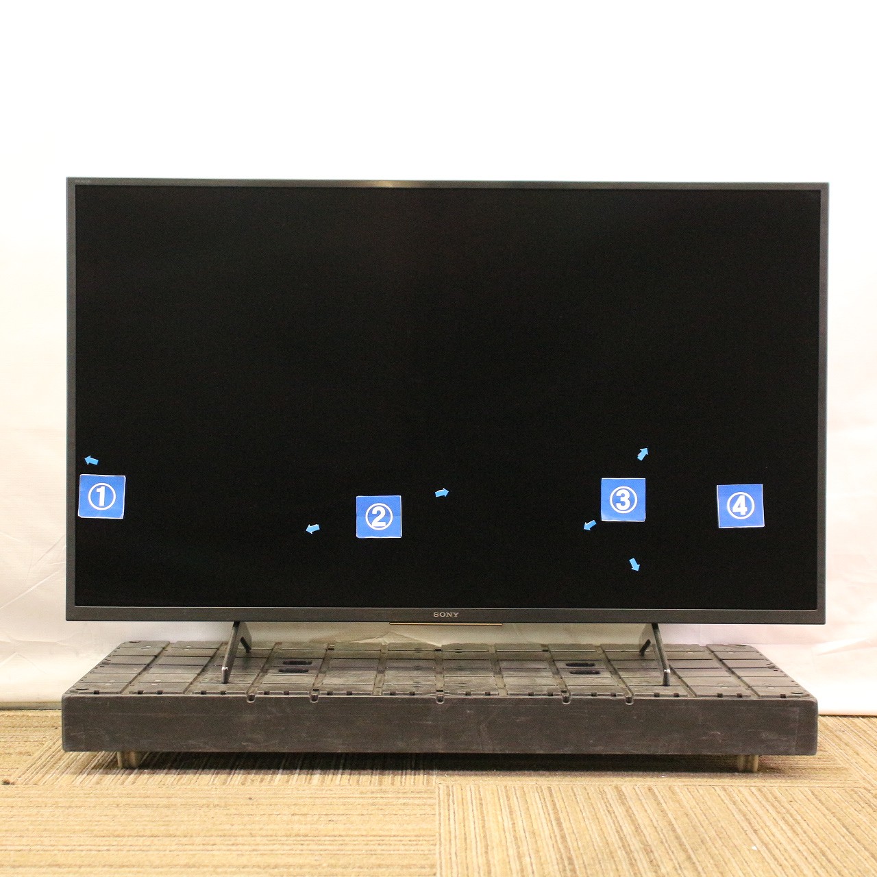 〔展示品〕 液晶テレビ BRAVIA(ブラビア) KJ-43X8000H ［43V型 ／4K対応 ／BS・CS 4Kチューナー内蔵  ／YouTube対応 ／Bluetooth対応］