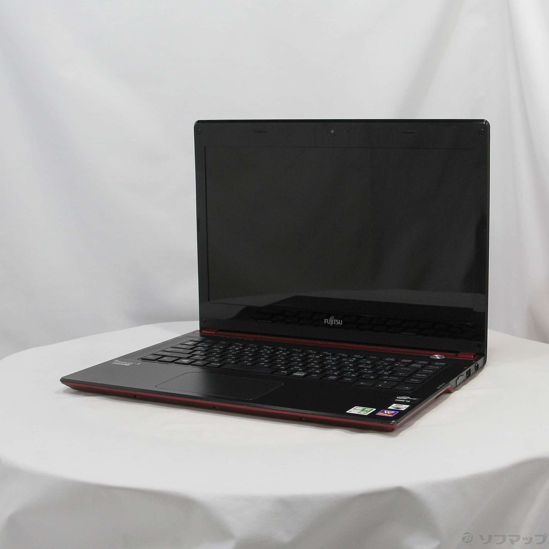 富士通ノートパソコン LIFEBOOK UH55/KとポータブルDVD 保証書付