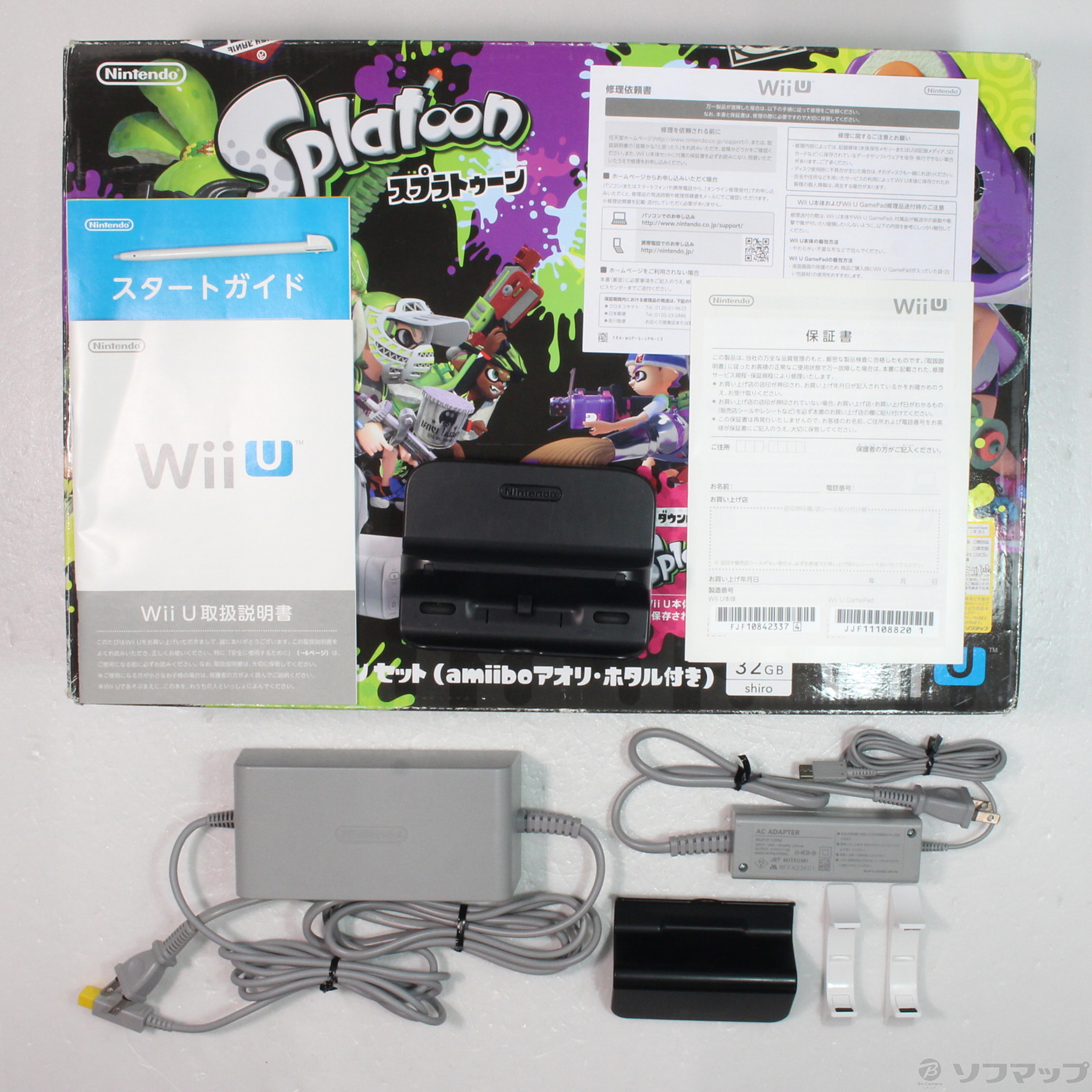〔中古品〕 Wii U スプラトゥーン セット amiibo アオリ・ホタル付き WUP-S-WHAT_4