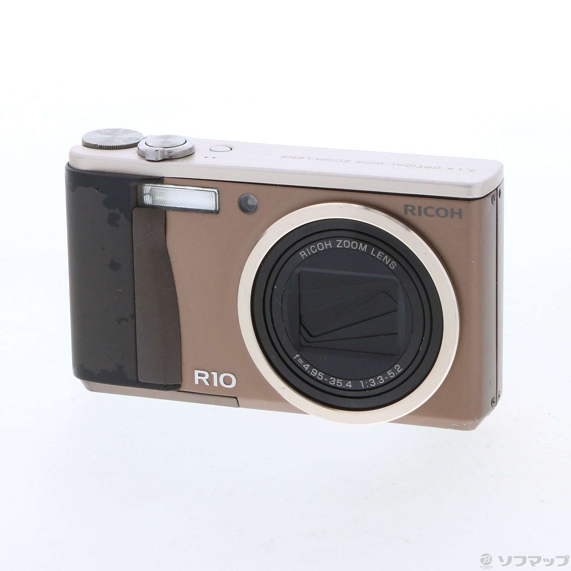 中古】R10 (1000万画素／7.1倍ズーム／ブラウン) [2133042470543