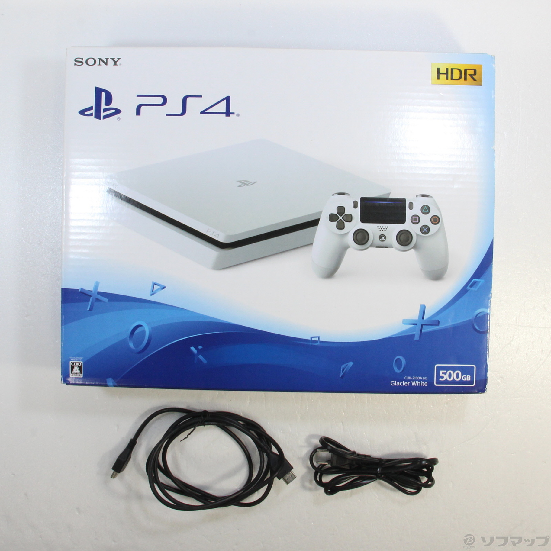 中古】PlayStation 4 グレイシャー・ホワイト 500GB [2133042473575 ...