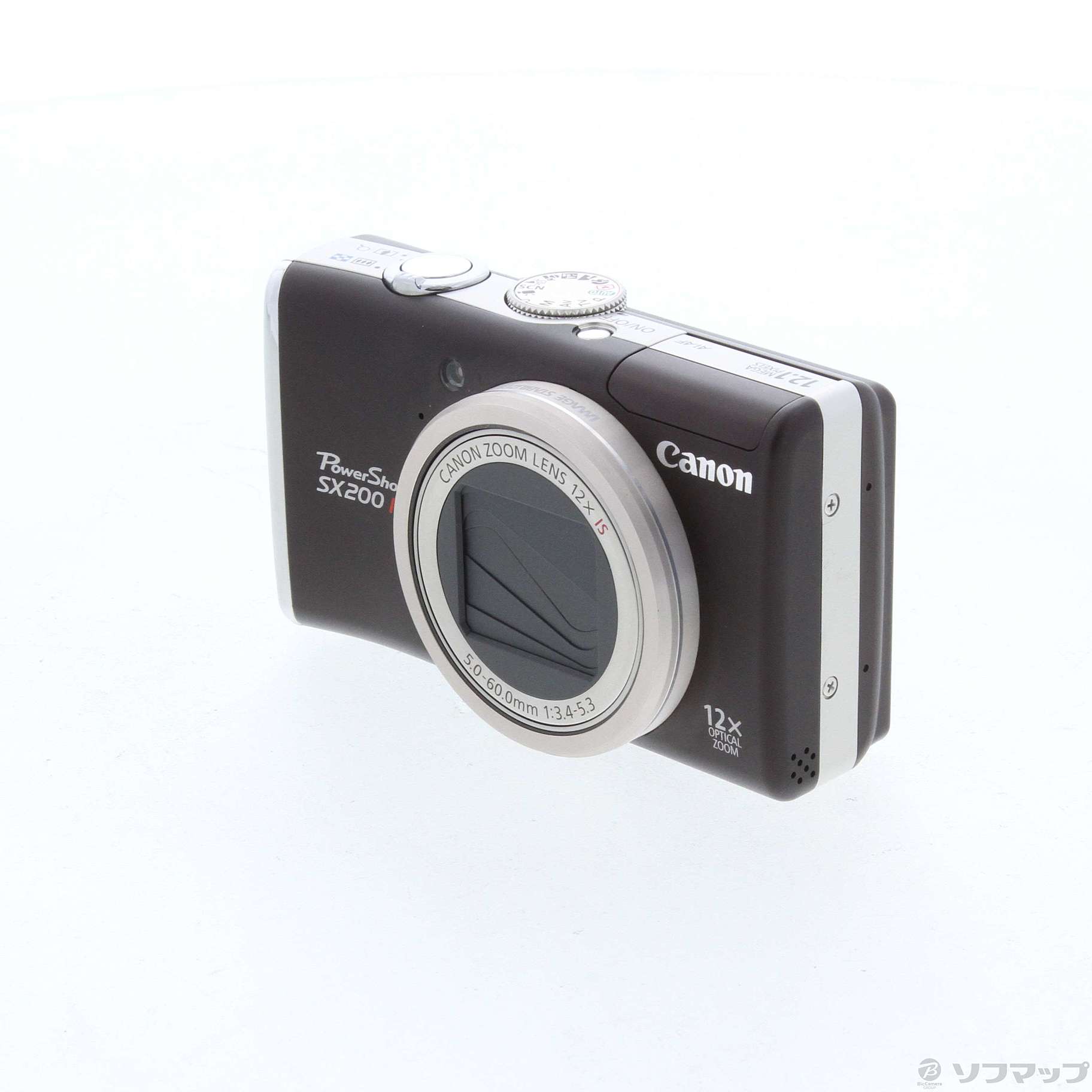 中古】PowerShot SX200 IS (1210万画素／12倍ズーム／ウォームブラック