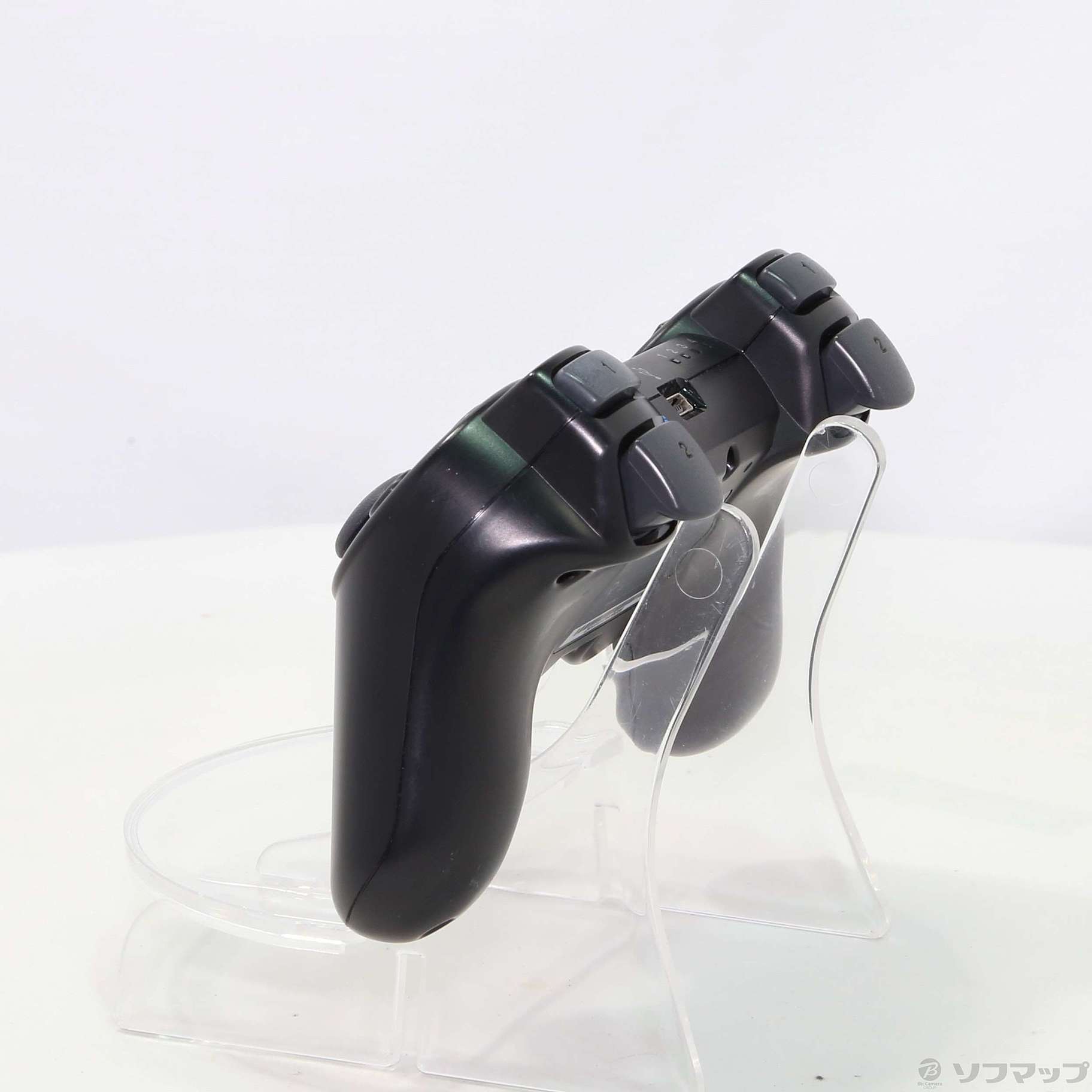 中古】ワイヤレスコントローラー (DUALSHOCK 3) クリアブラック 【PS3