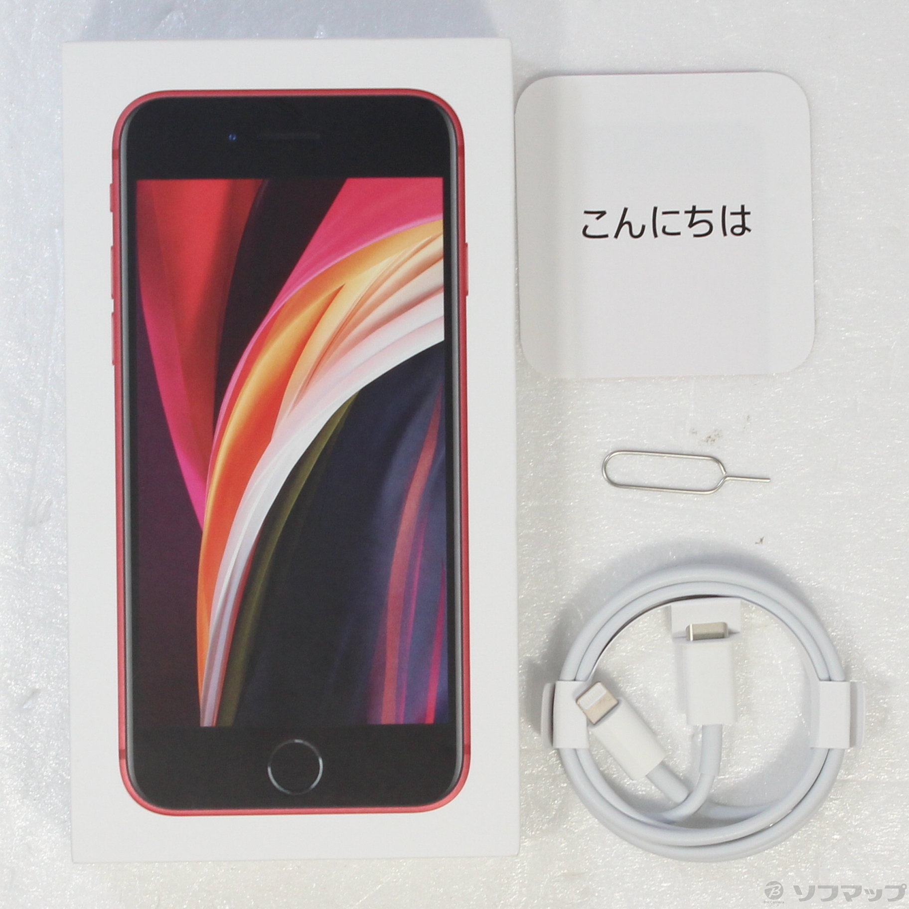 中古】iPhone SE 第2世代 64GB プロダクトレッド MHGR3J／A SIMフリー
