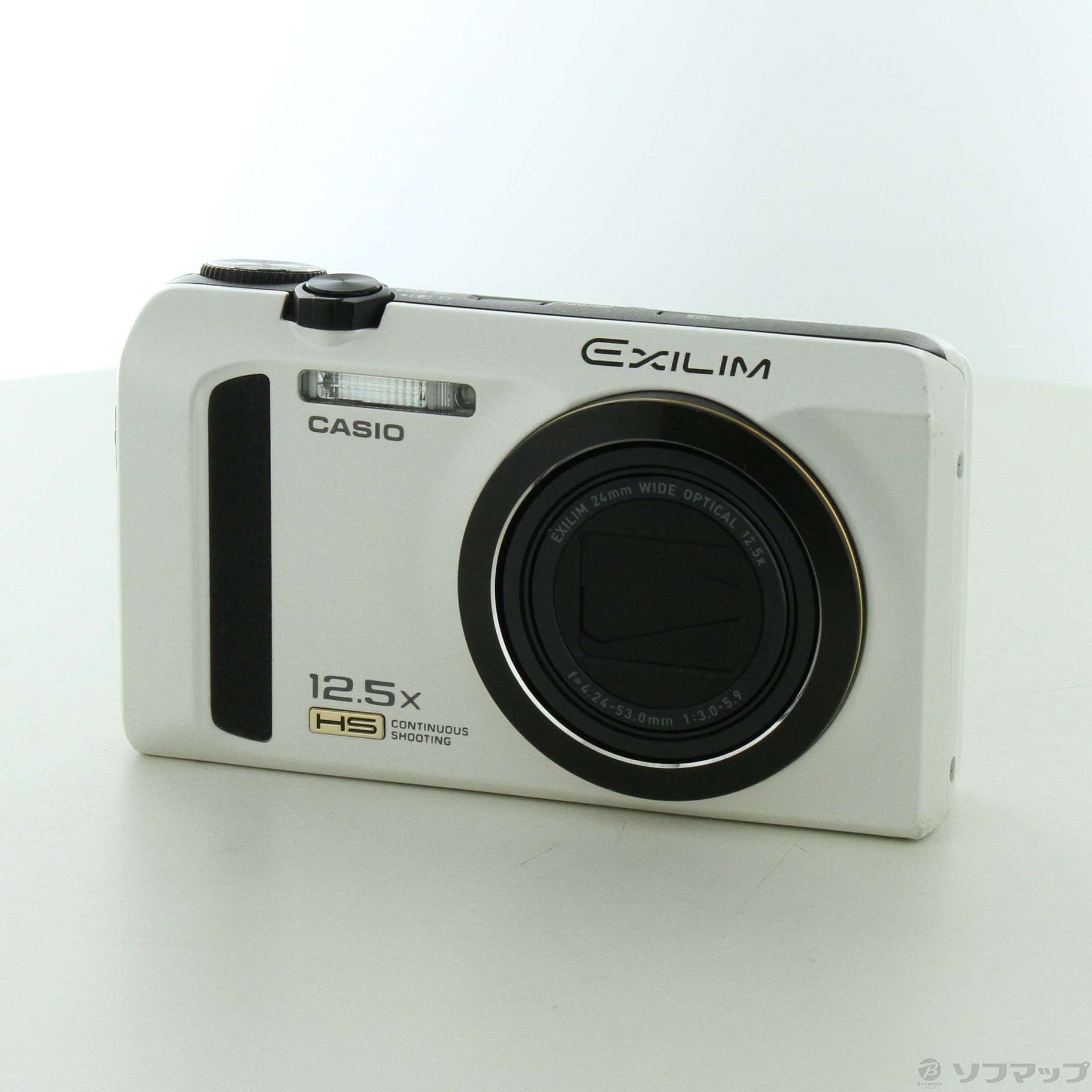 1年保証人気の白いカメラ【高性能コンデジ】カシオ　ZR300　エクシリム　CASIO デジタルカメラ