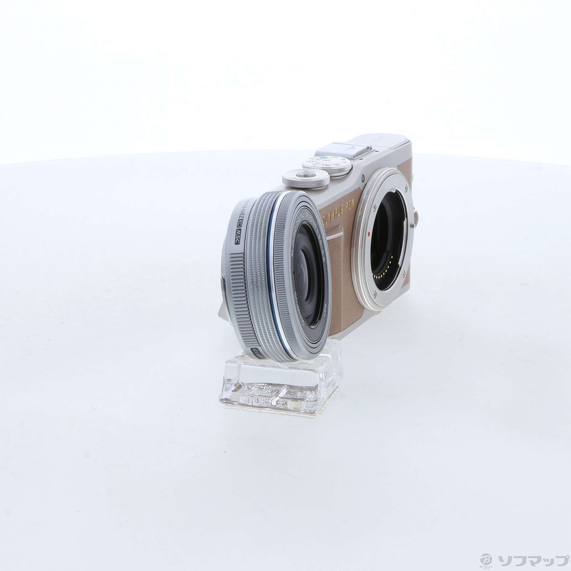 中古】OLYMPUS PEN E-PL9 14-42mm EZレンズキット ブラウン