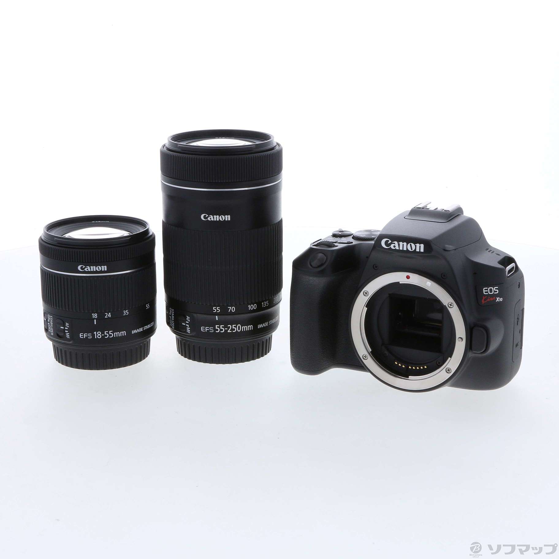 中古】EOS Kiss X10 ダブルズームキット ブラック [2133042633689