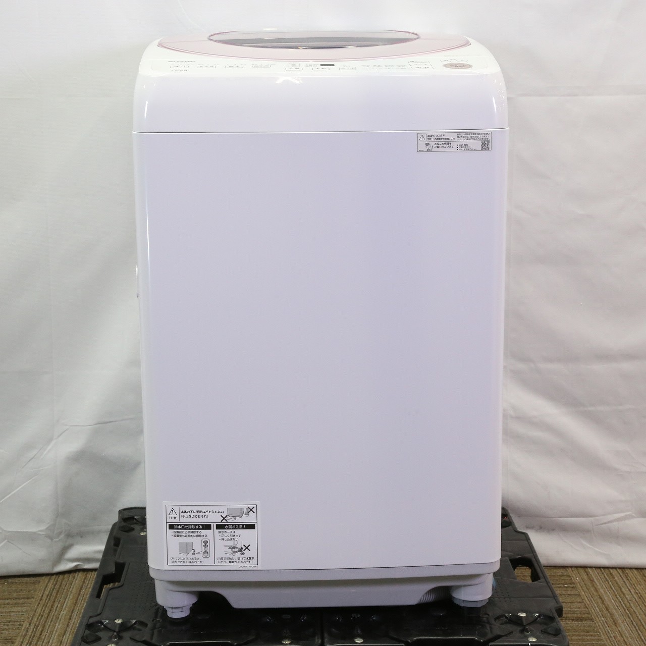 〔展示品〕 全自動洗濯機 ピンク系 ES-GV7G-P ［洗濯7.0kg ／乾燥機能無 ／上開き］