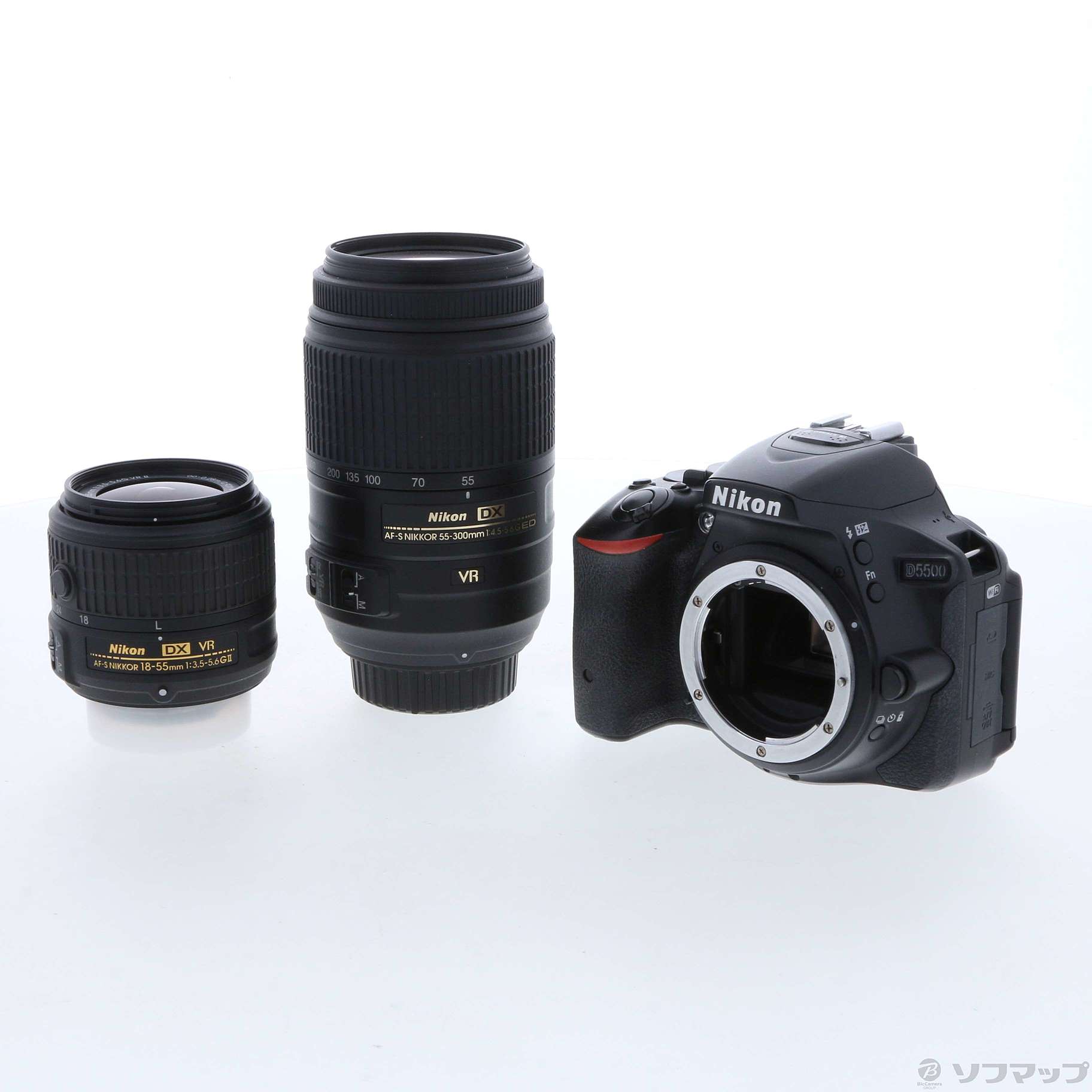 中古】NIKON D5500 ダブルズームキット ブラック [2133042648768