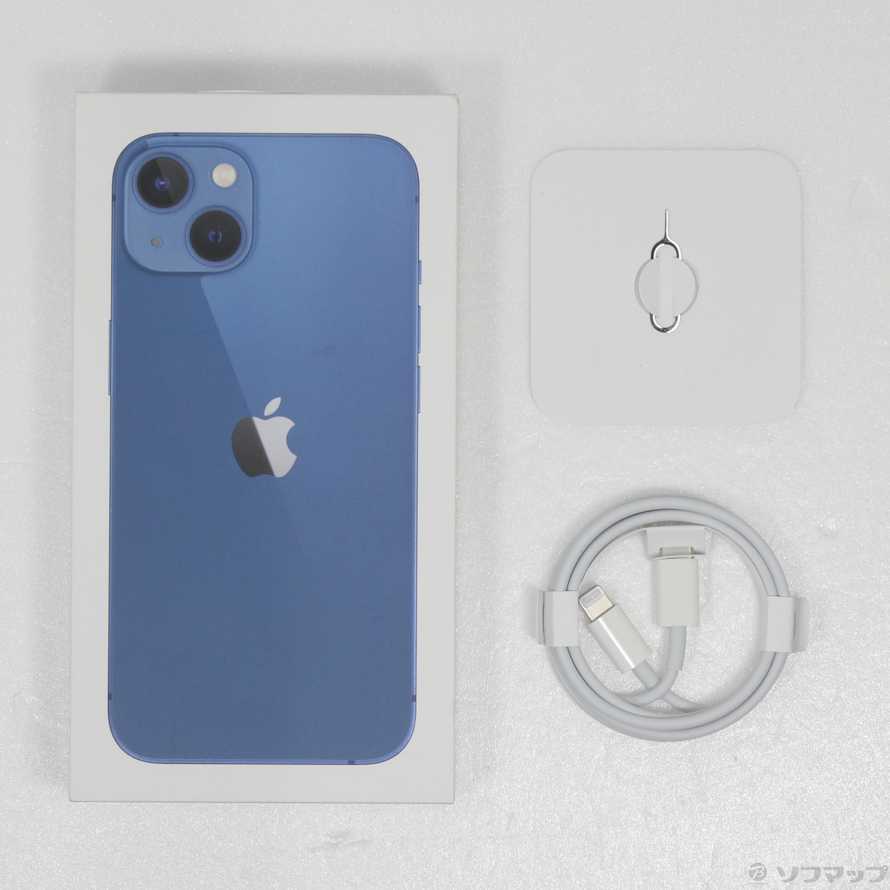中古】iPhone13 256GB ブルー MLNM3J／A SIMフリー [2133042677621 