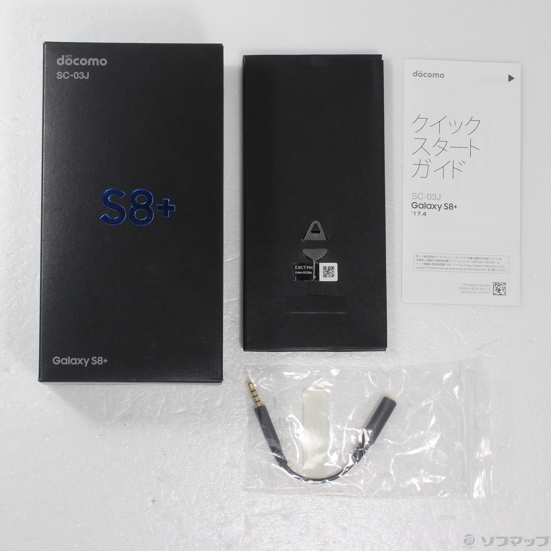 docomo SAMSUNG Galaxy S8+ SC-03J Midnight Black SIMロック解除済 