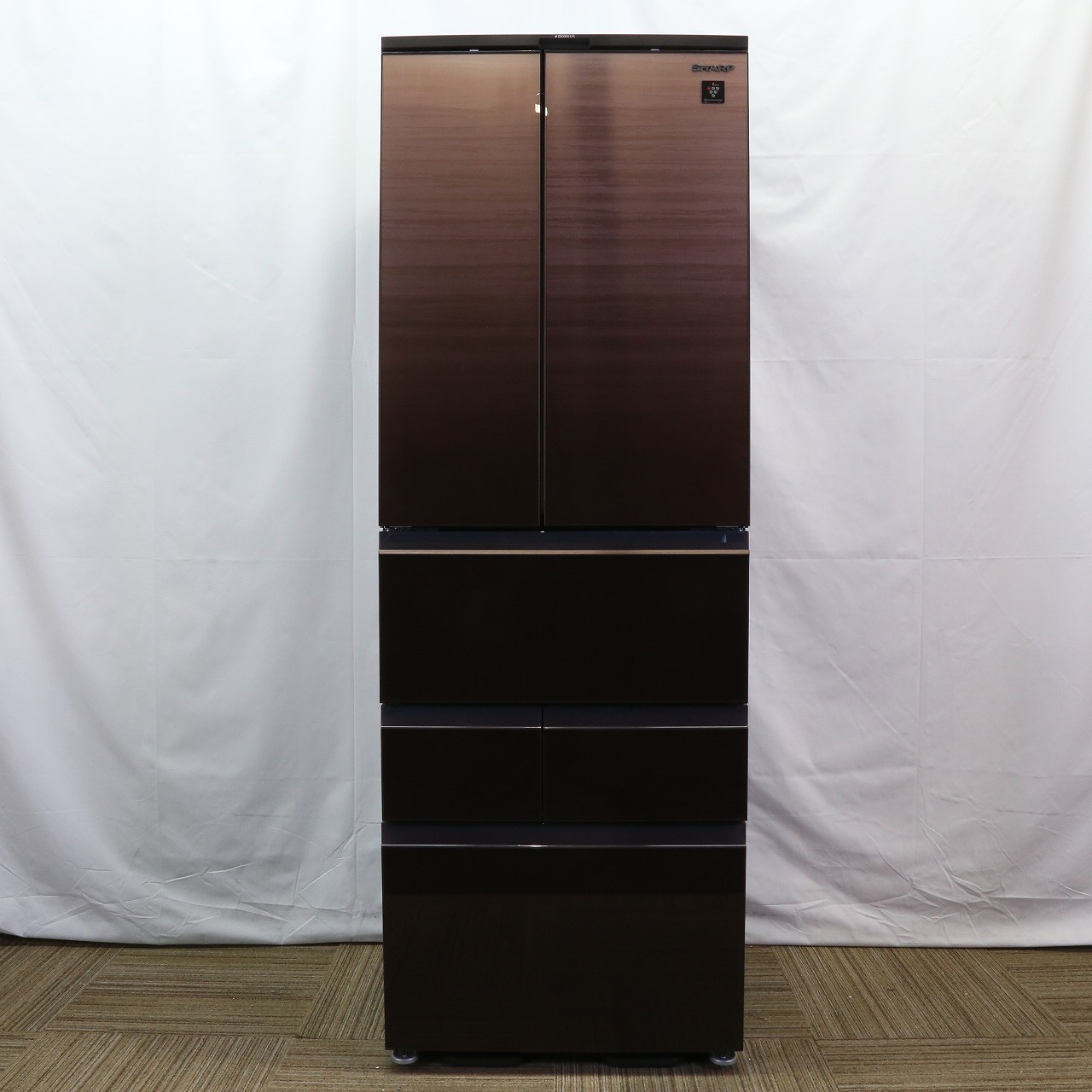 中古】〔展示品〕 冷蔵庫 グラデーションウッドブラウン SJ-GK46J-T