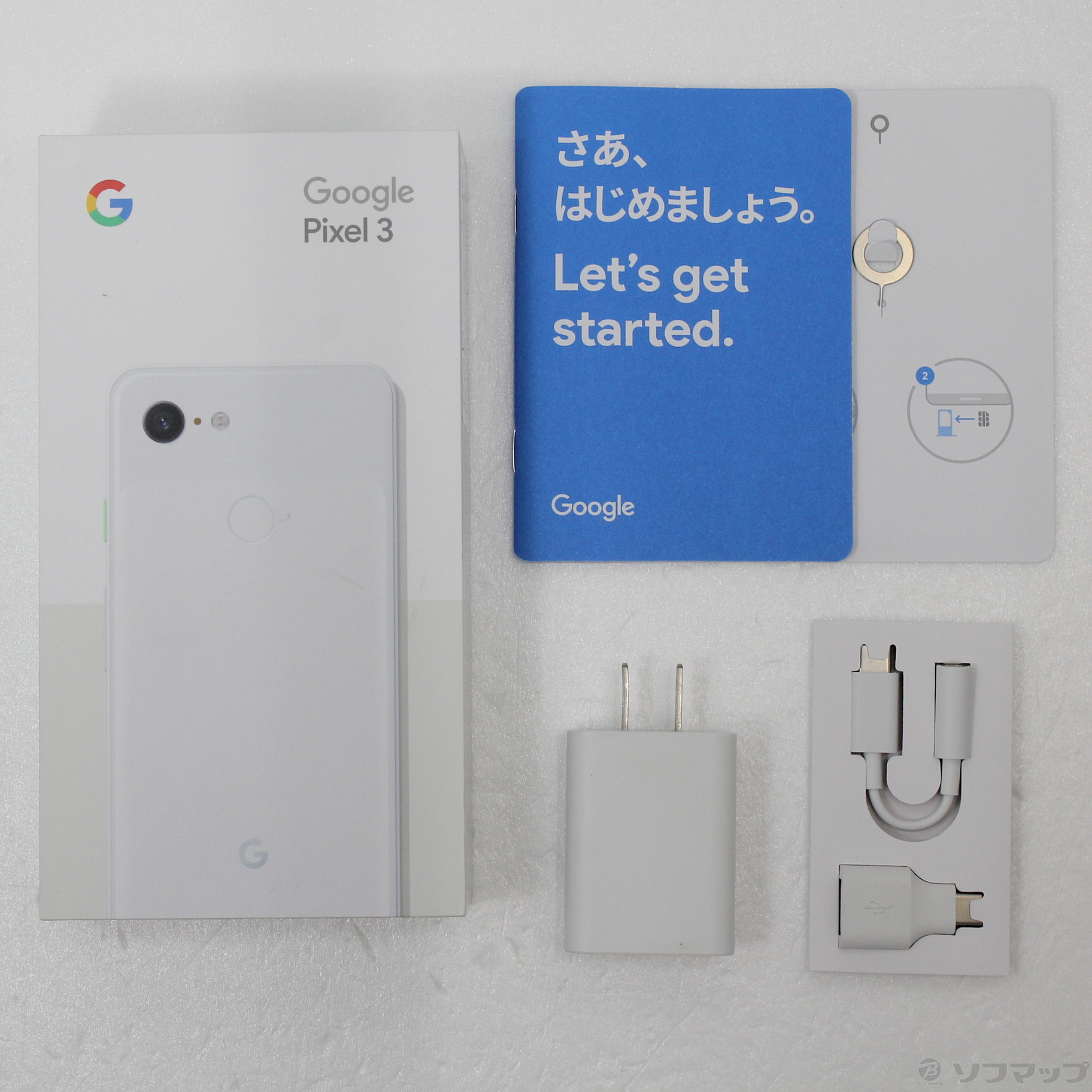 Google Pixel 3 64GB クリアリーホワイト G013B docomoロック解除SIMフリー