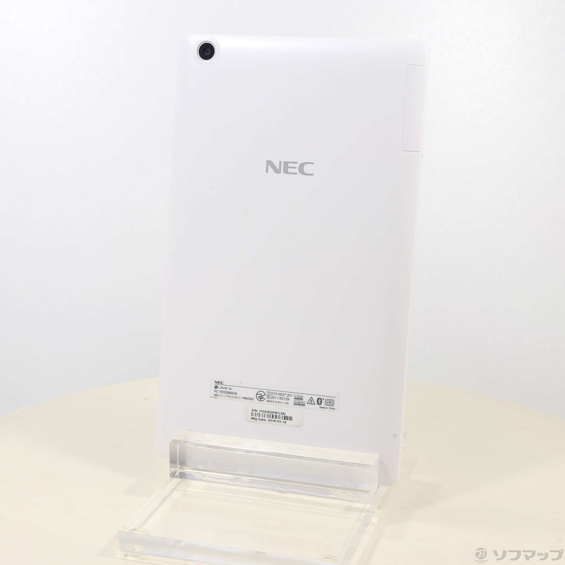 中古品（難あり）〕 LaVie Tab E TE508／BAW 16GB ホワイト PC