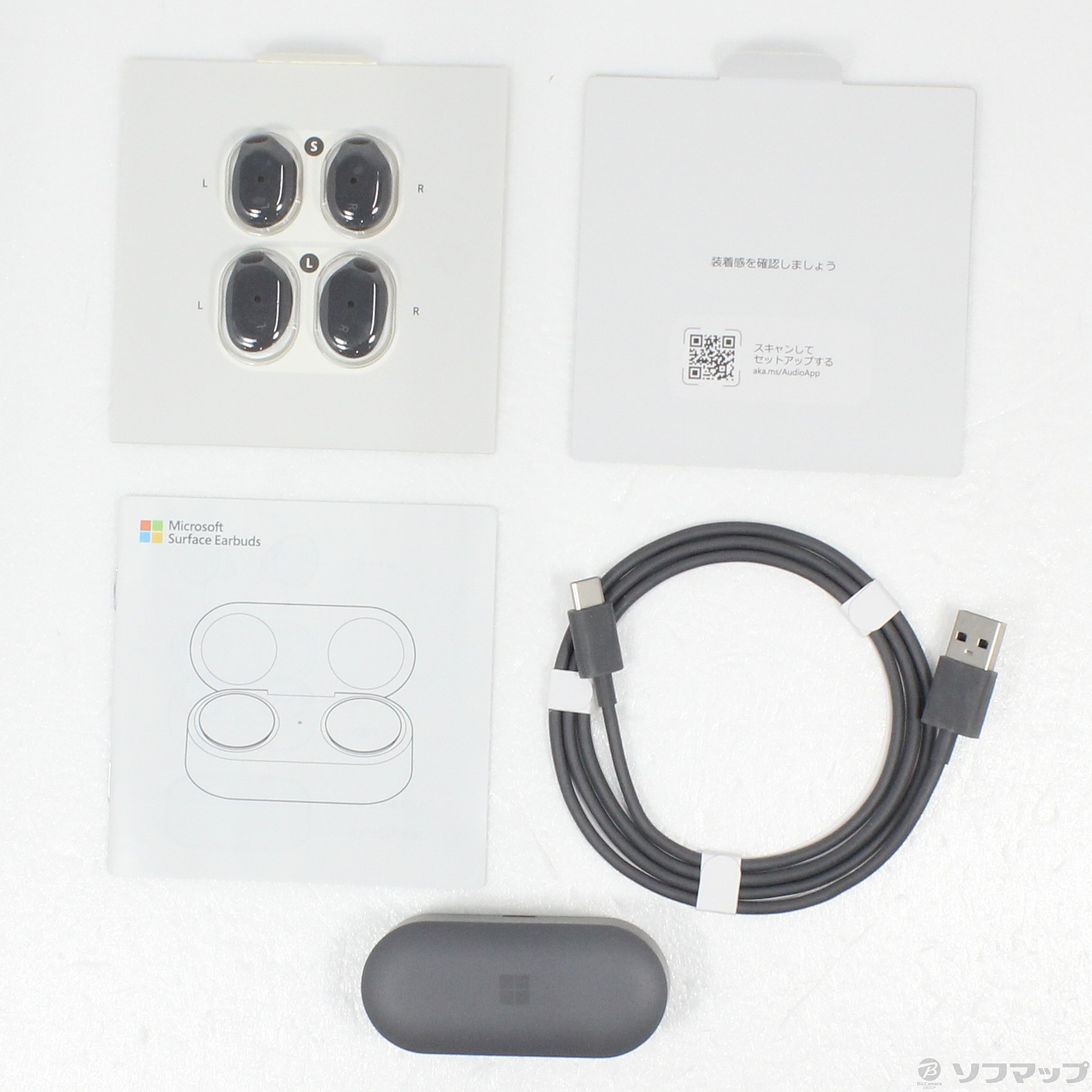 中古】Surface Earbuds ダークグレー HVM-00015 [2133042769241 