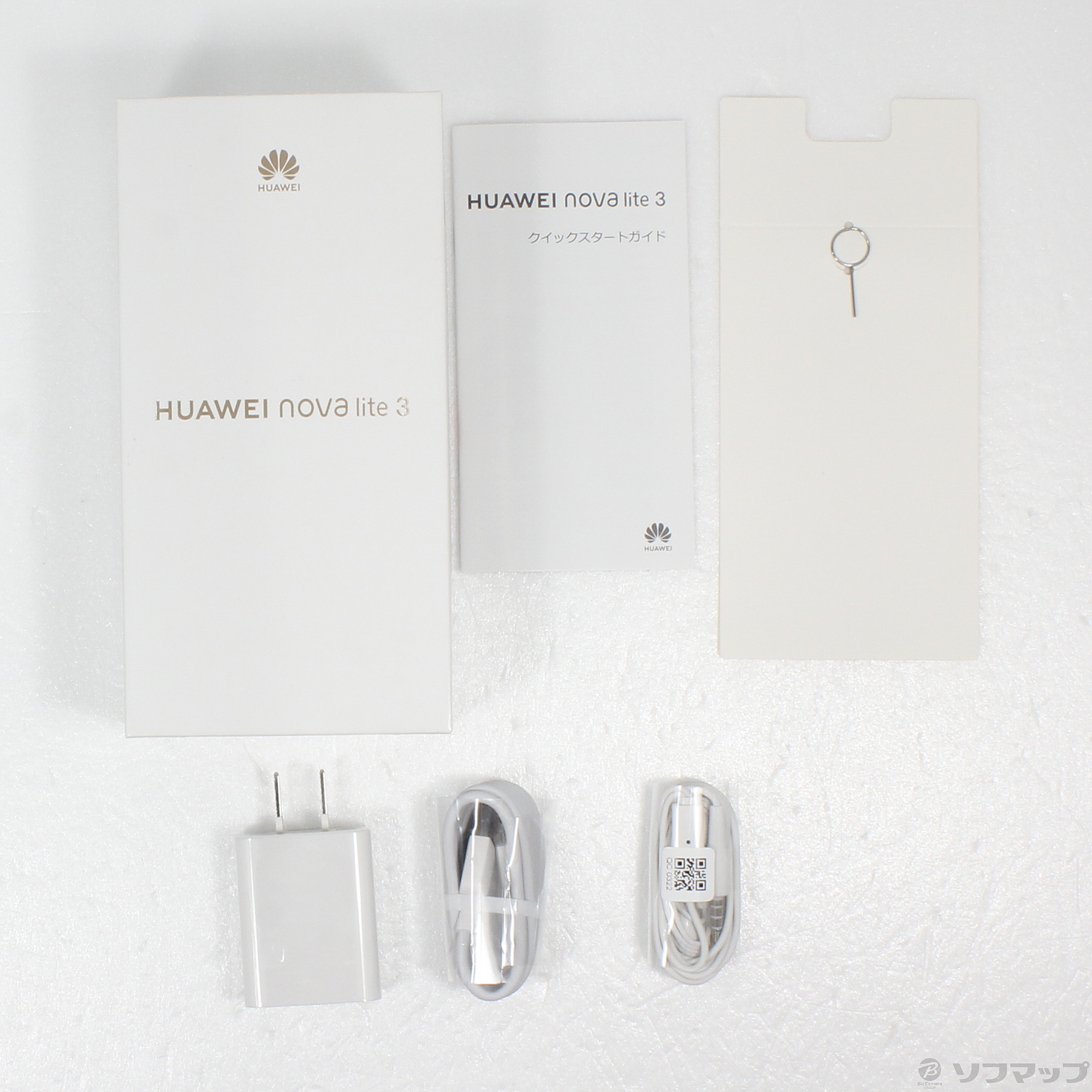 中古】HUAWEI nova lite3 32GB ミッドナイトブラック POT-LX2J SIM