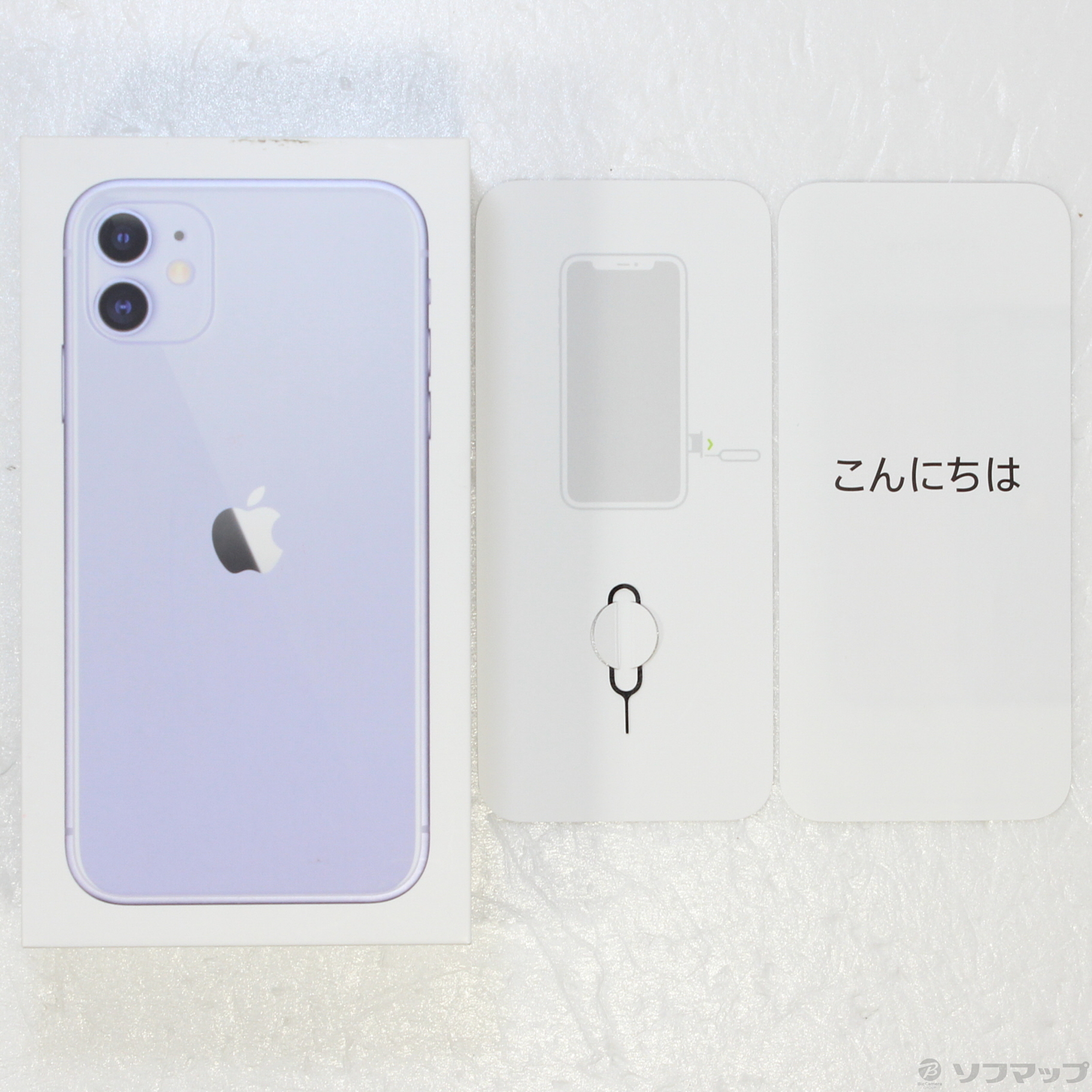 中古】iPhone11 128GB パープル MWM52J／A SIMフリー ◇01/07(土