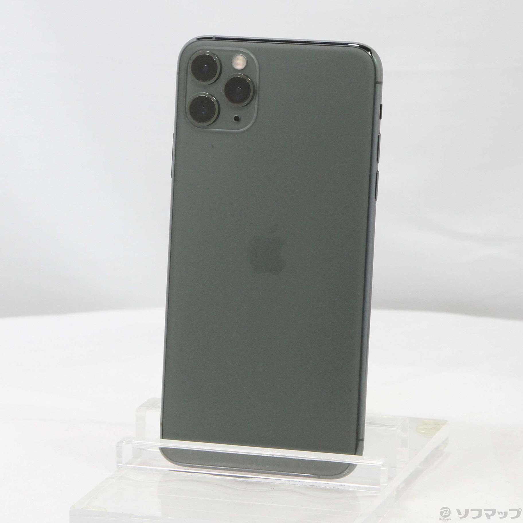 中古】iPhone11 Pro Max 64GB ミッドナイトグリーン MWHH2J／A SIM