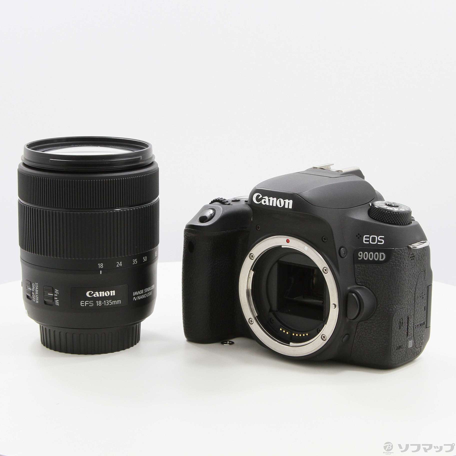 中古】EOS 9000D W EF-S18-135 IS USM レンズキット [2133042838831