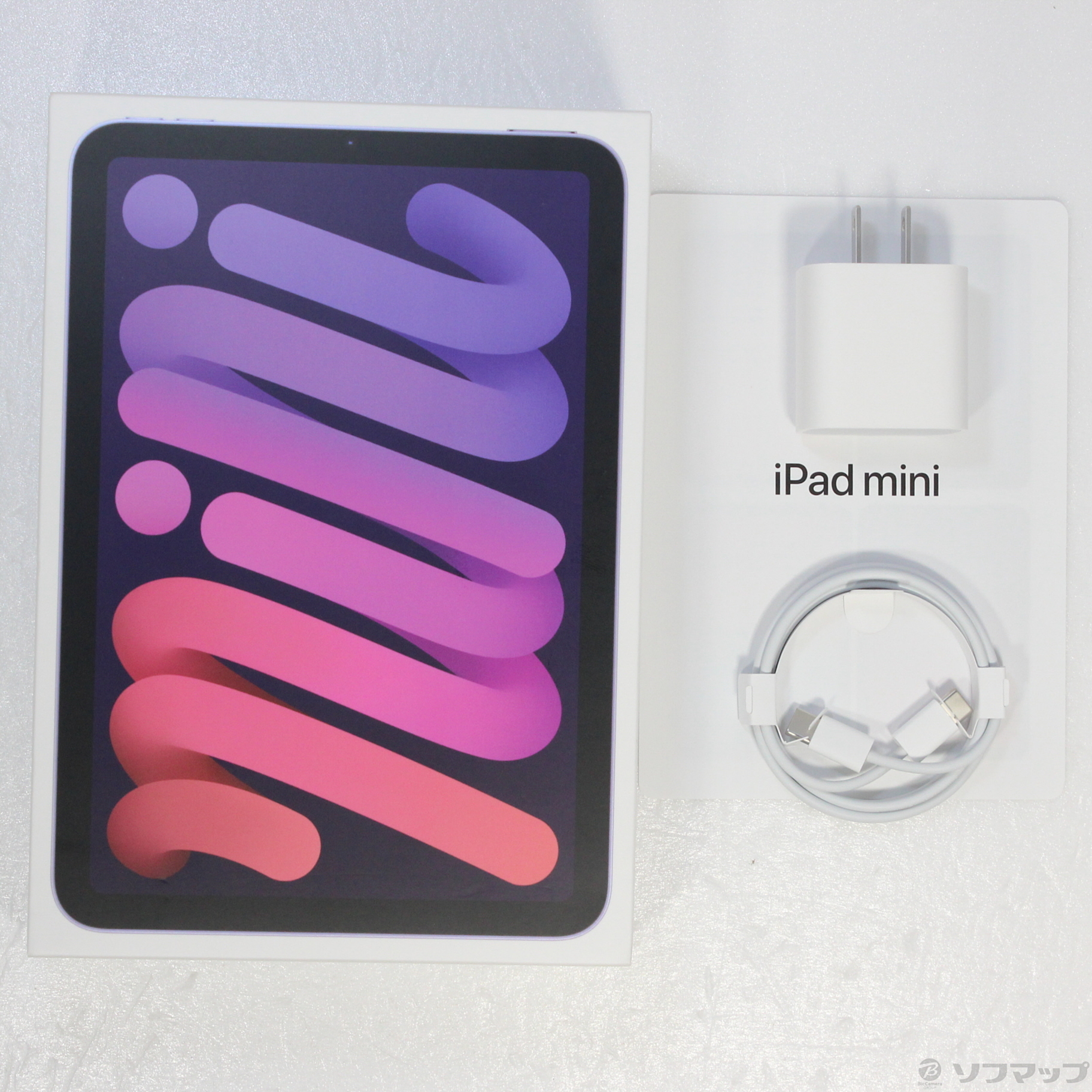 中古】iPad mini 第6世代 64GB パープル MK7R3J／A Wi-Fi