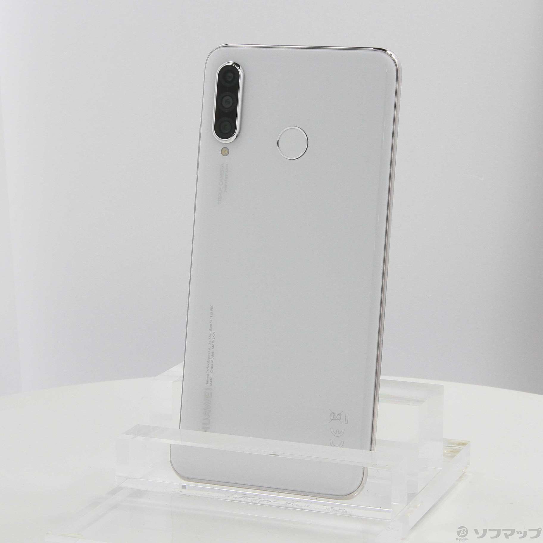 中古】HUAWEI P30 lite 64GB パールホワイト MAR-LX2J SIMフリー