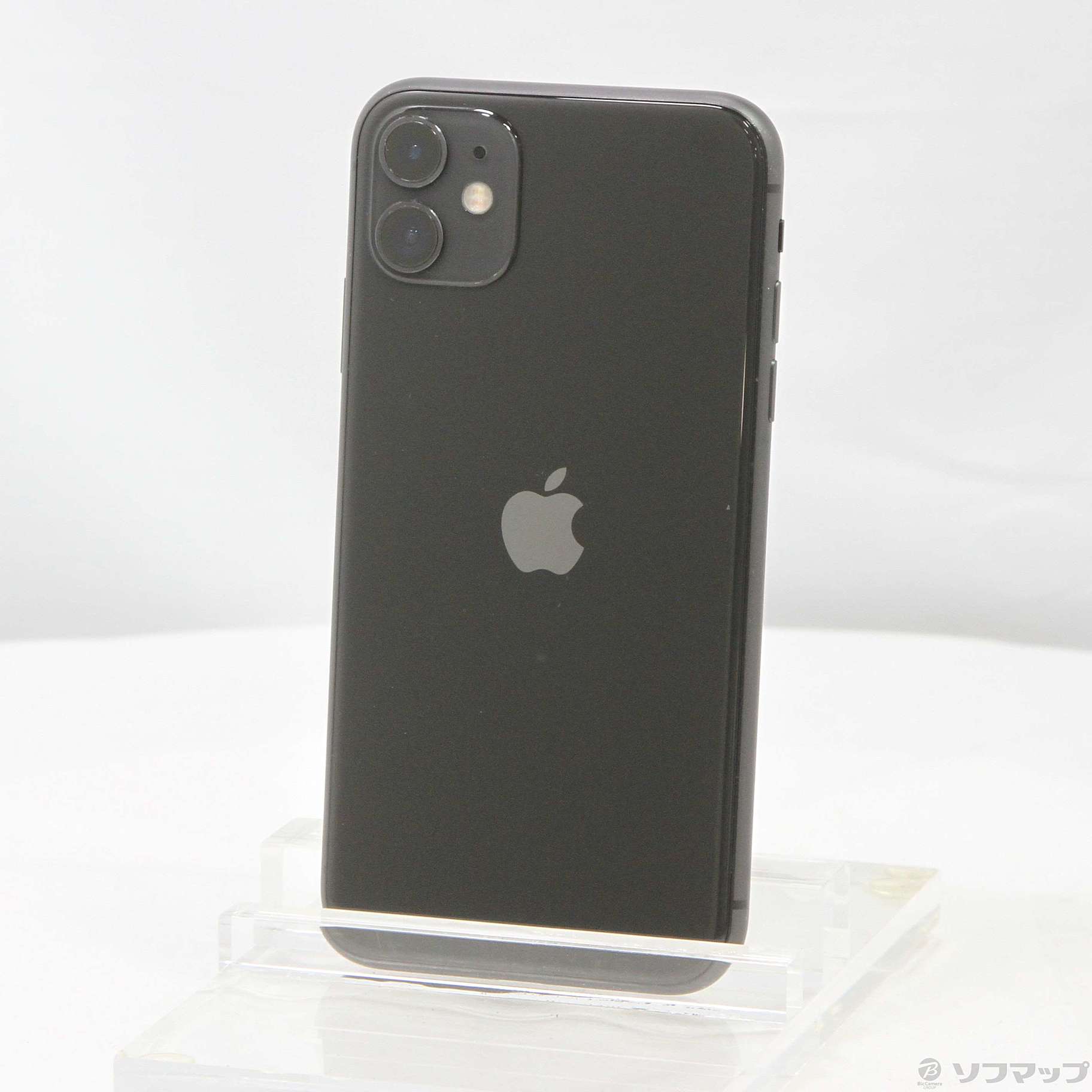 中古】iPhone11 64GB ブラック MWLT2J／A SoftBank